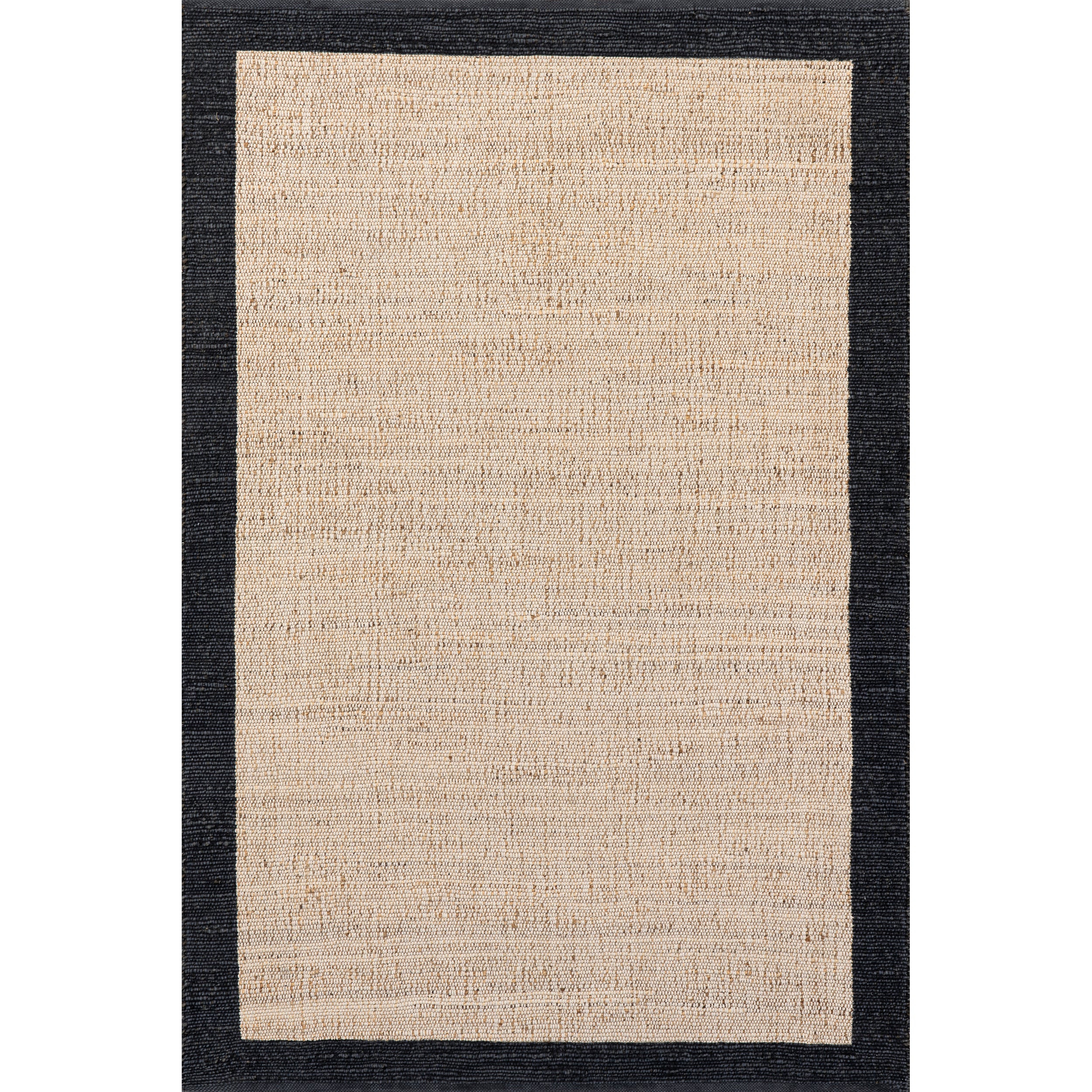 Bronwyn Farmhouse Bordered Jute Blend Area Rug