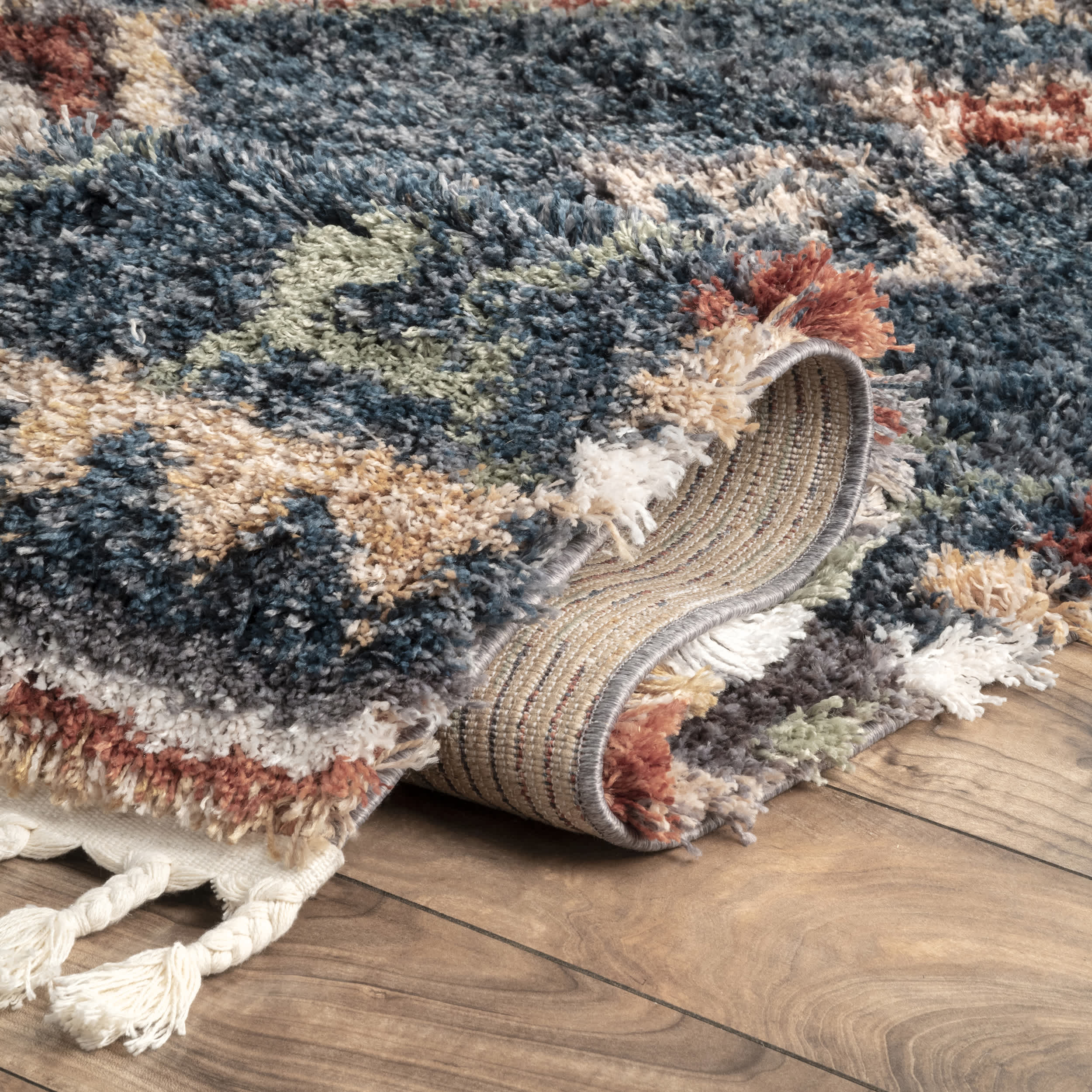 Southwestern Rosemarie Moroccan Tassel Shag Area Rug - Image 13