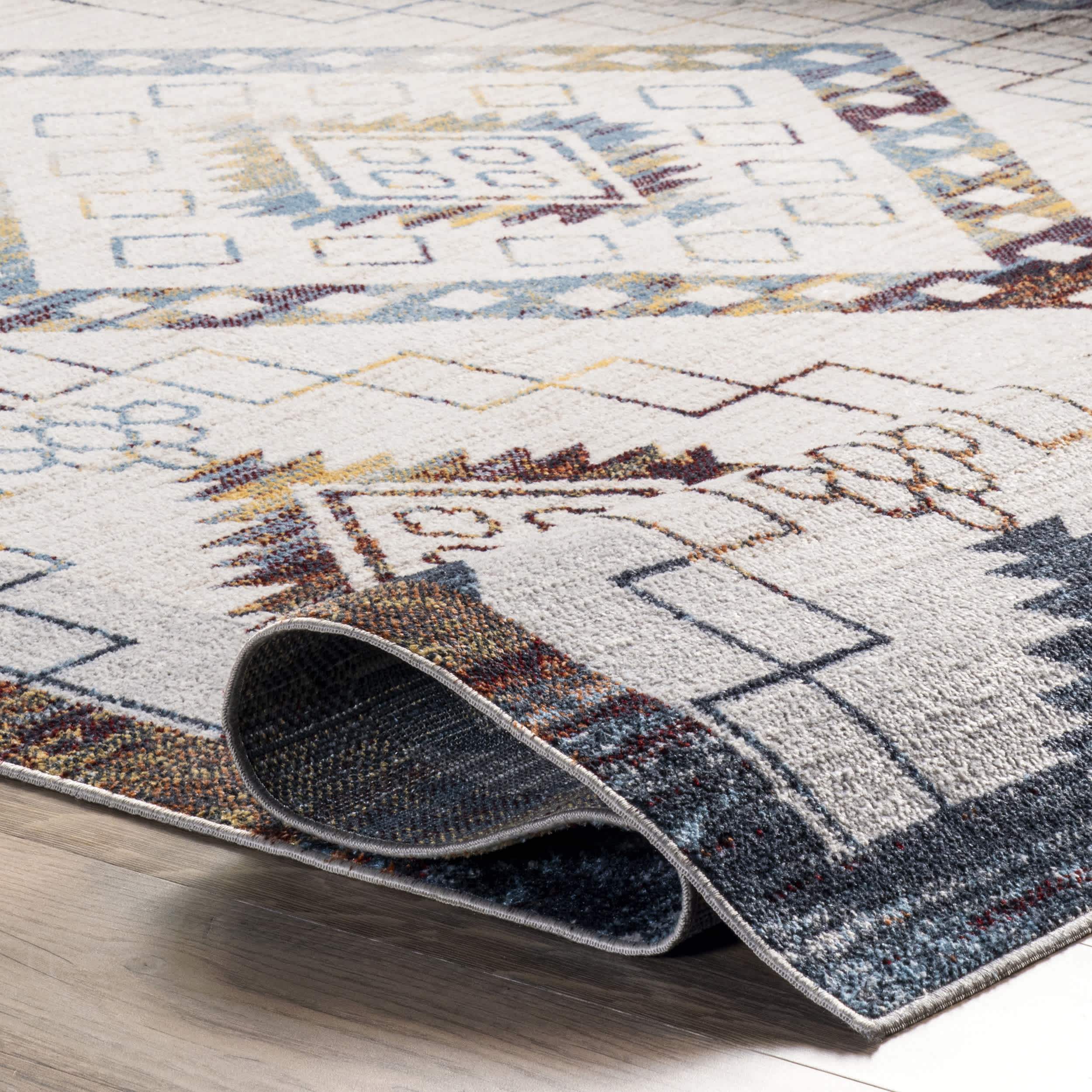 Kajal Machine Washable Southwestern Geometric Area Rug - Image 4