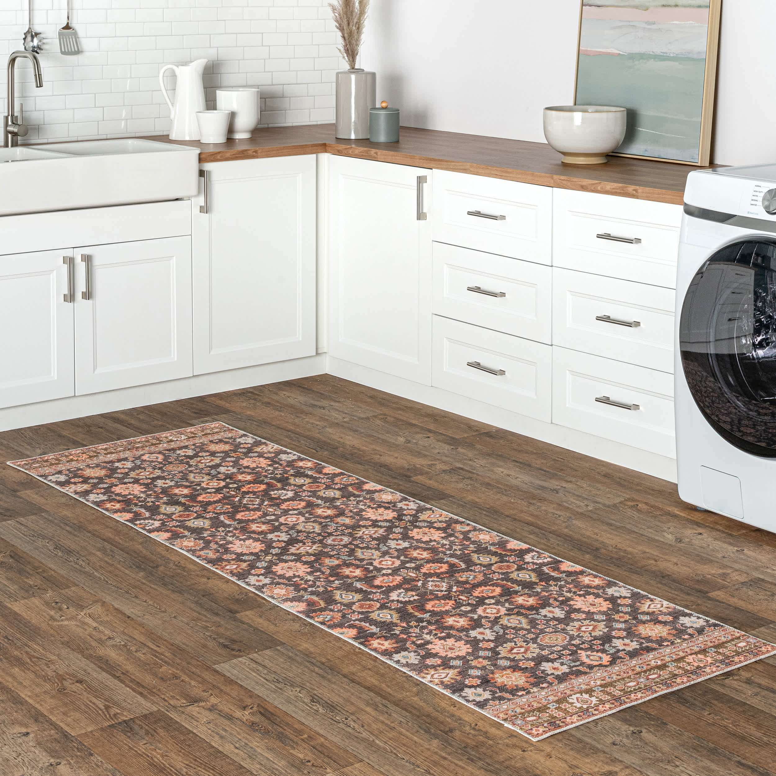 Claire Washable Floral Area Rug - Image 10