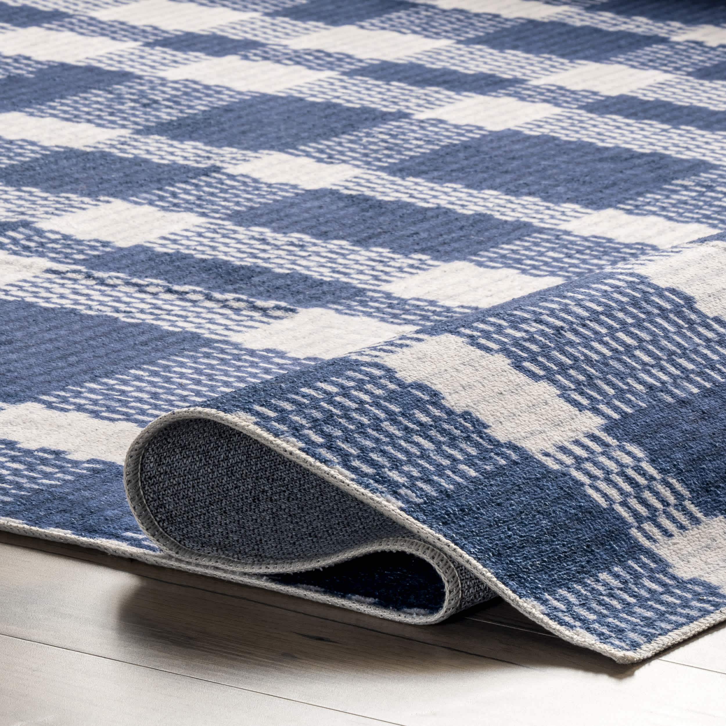 Tartan Plaid Washable Area Rug - Image 4