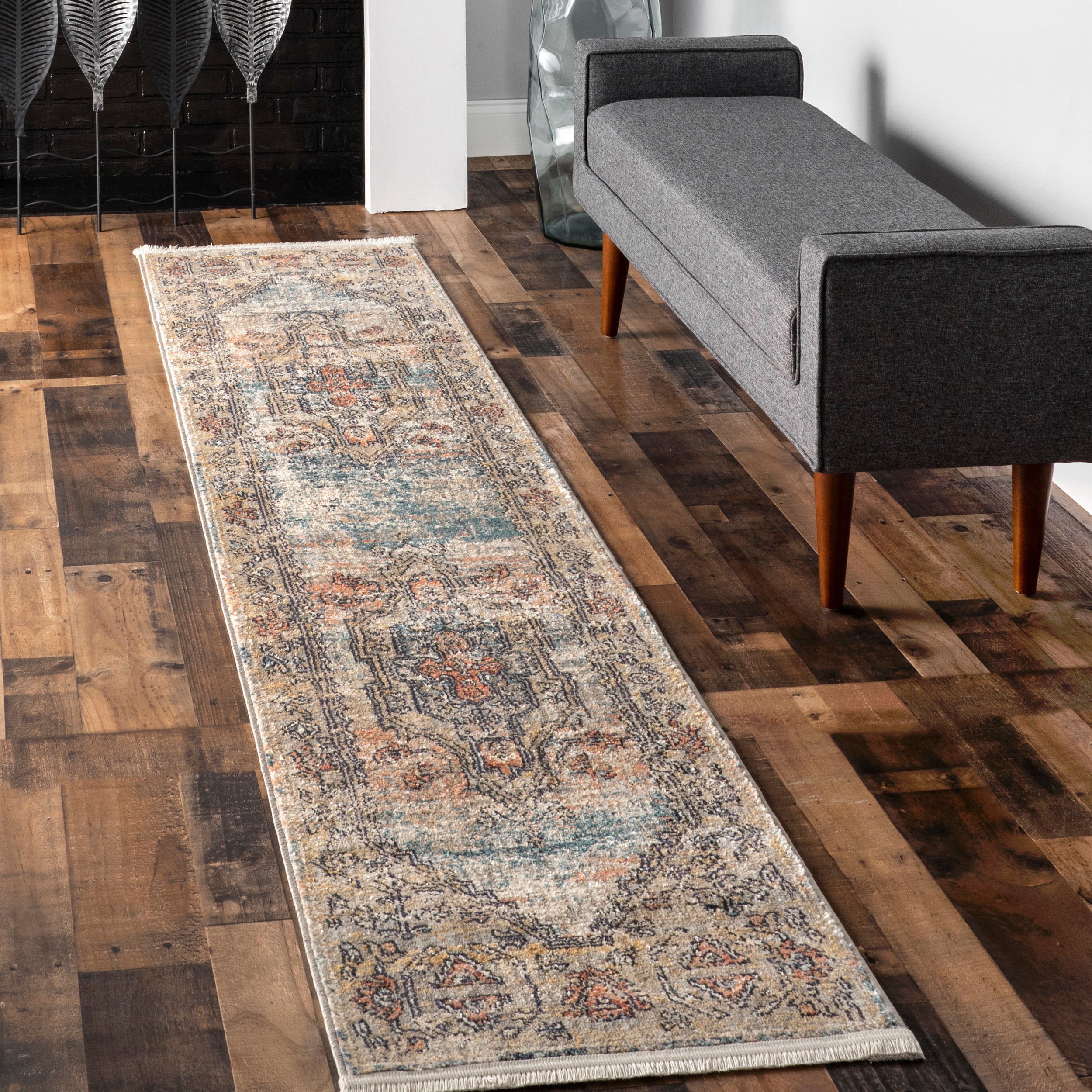 Marley Traditional Medallion Fringe Area Rug - Image 10
