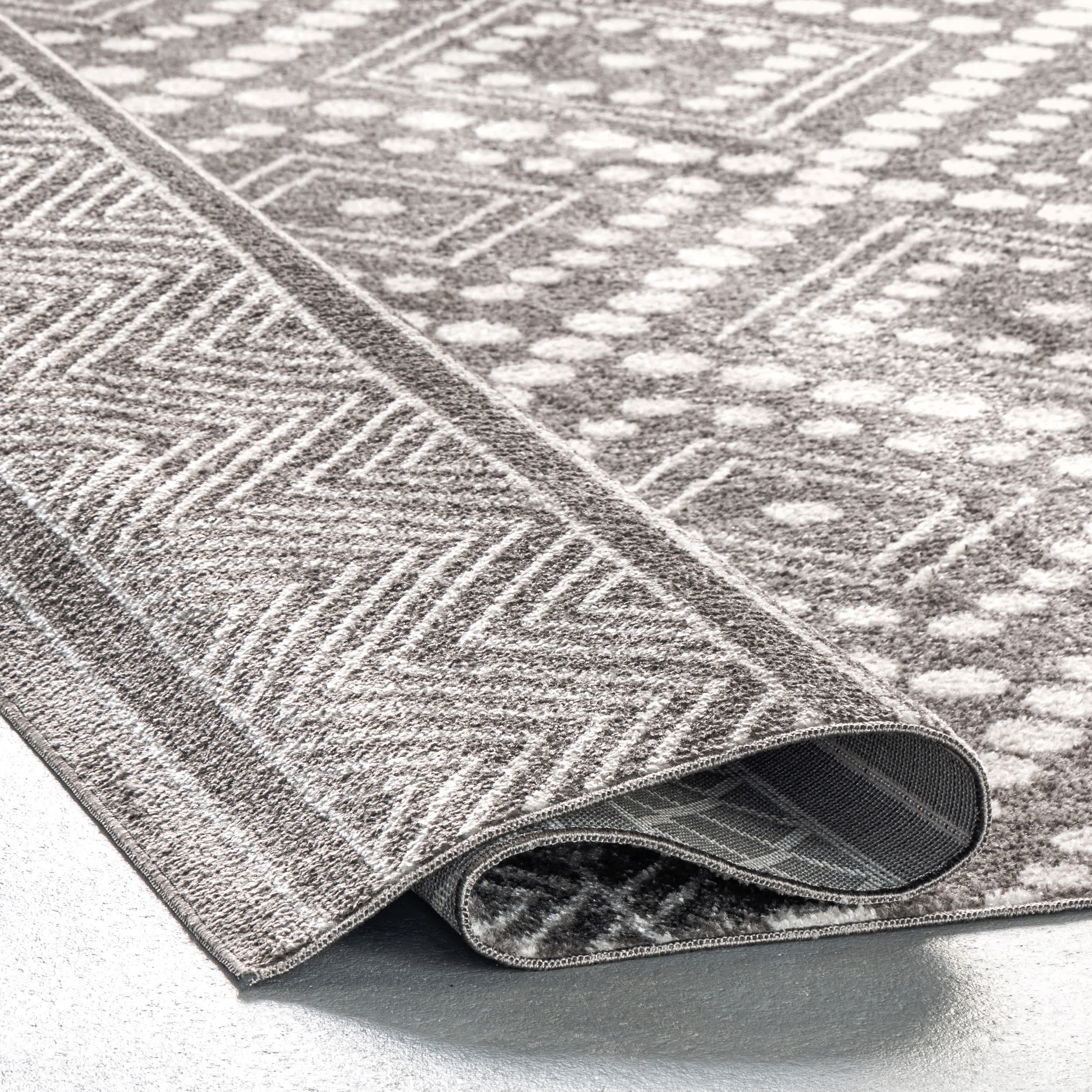 Phyllis Machine Washable Diamond Trellis Area Rug - Image 16