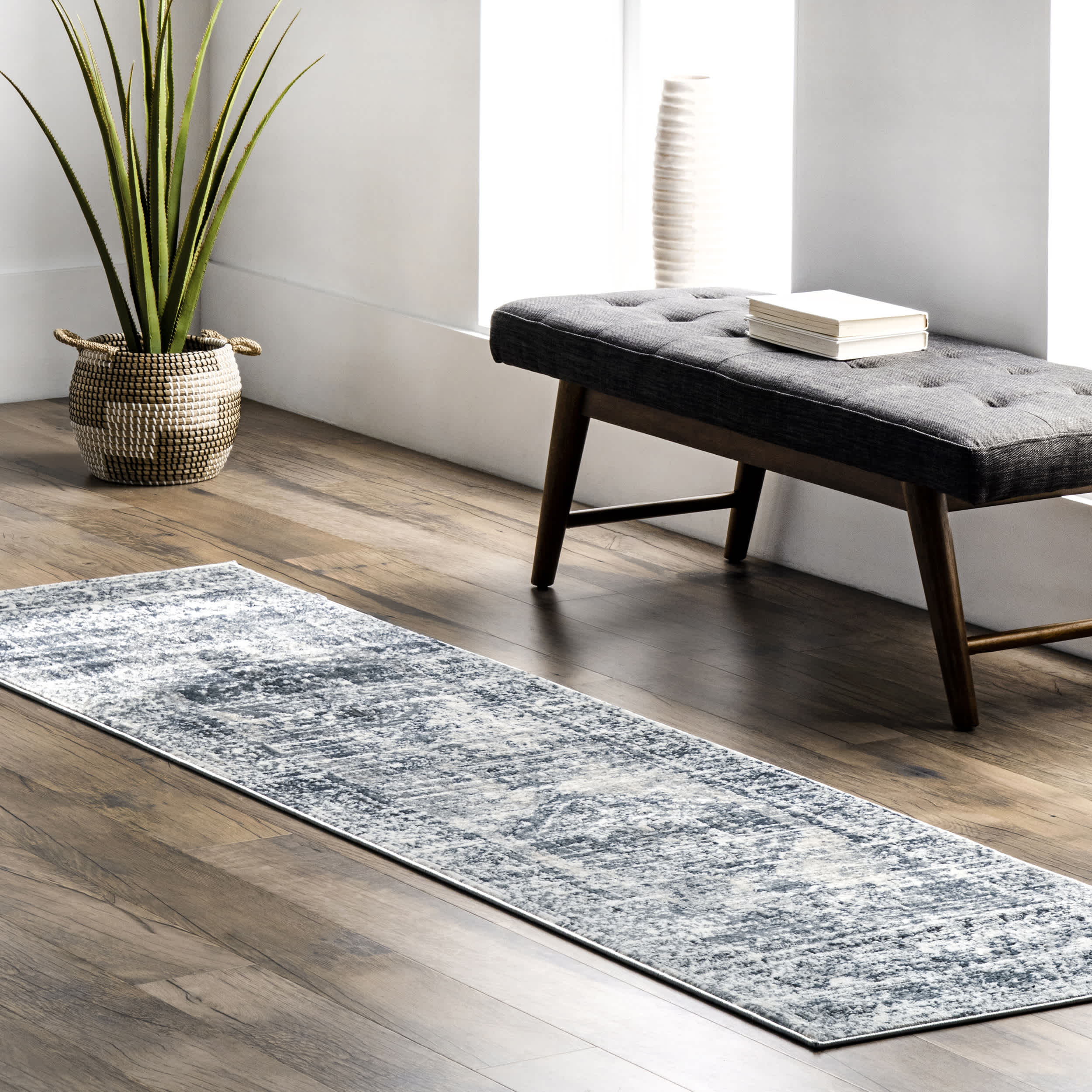 Jayla Barbed Iris Medallion Area Rug - Image 10