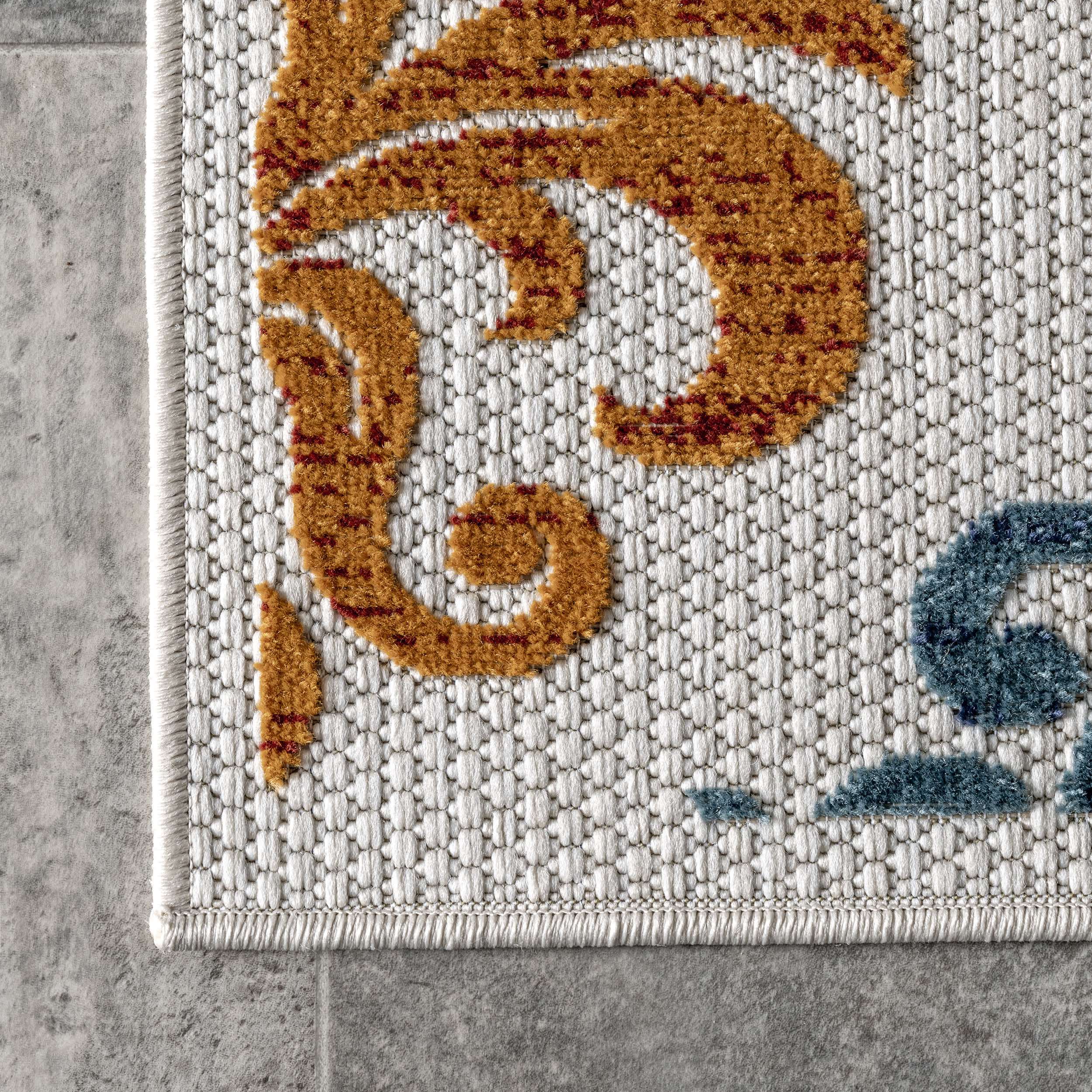 Valeria Textured Indoor/Outdoor Area Rug - Image 5