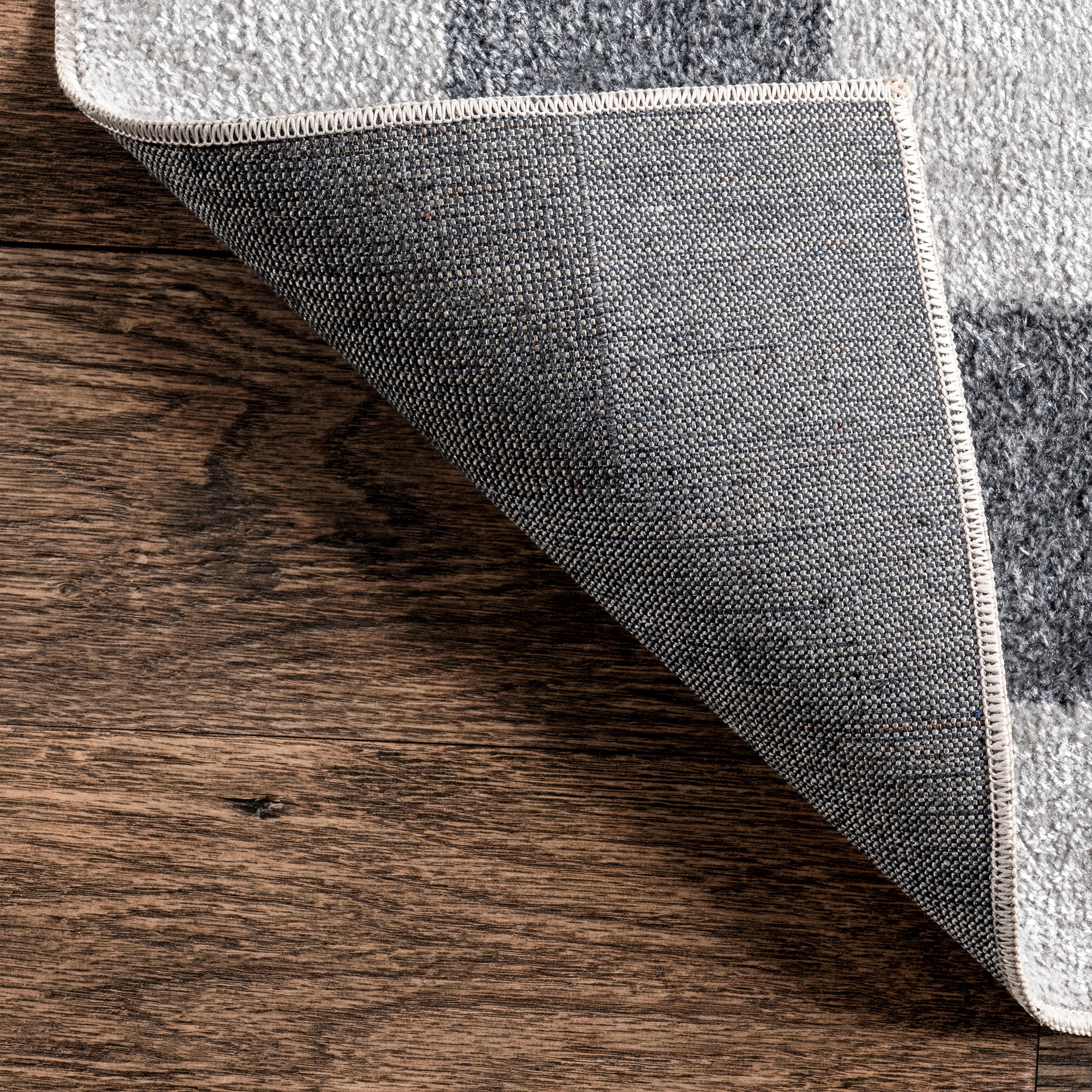 Naya Checkered Machine Washable Area Rug - Image 17