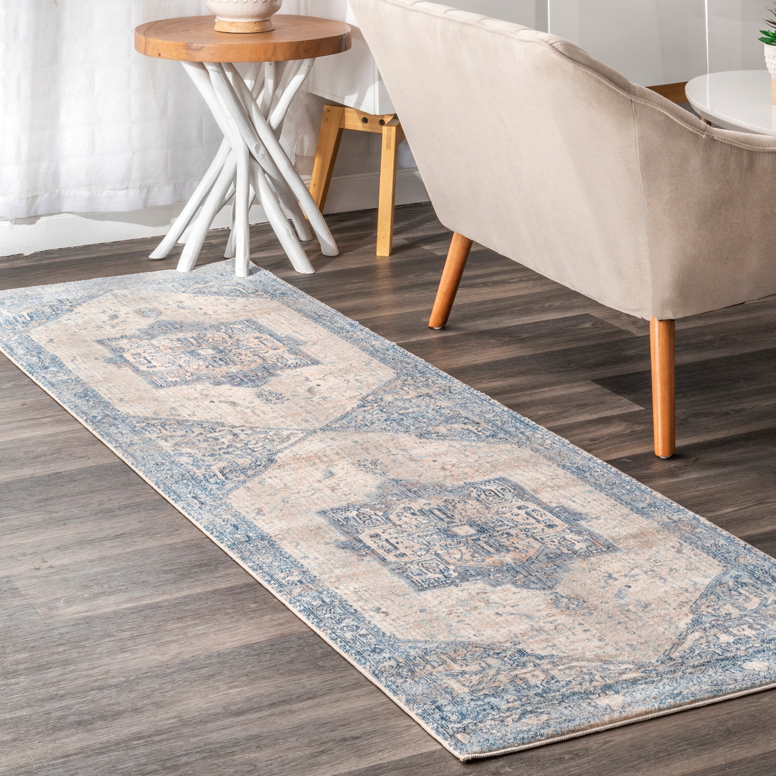 Harriet Vintage Medallion Fringe Area Rug - Image 28