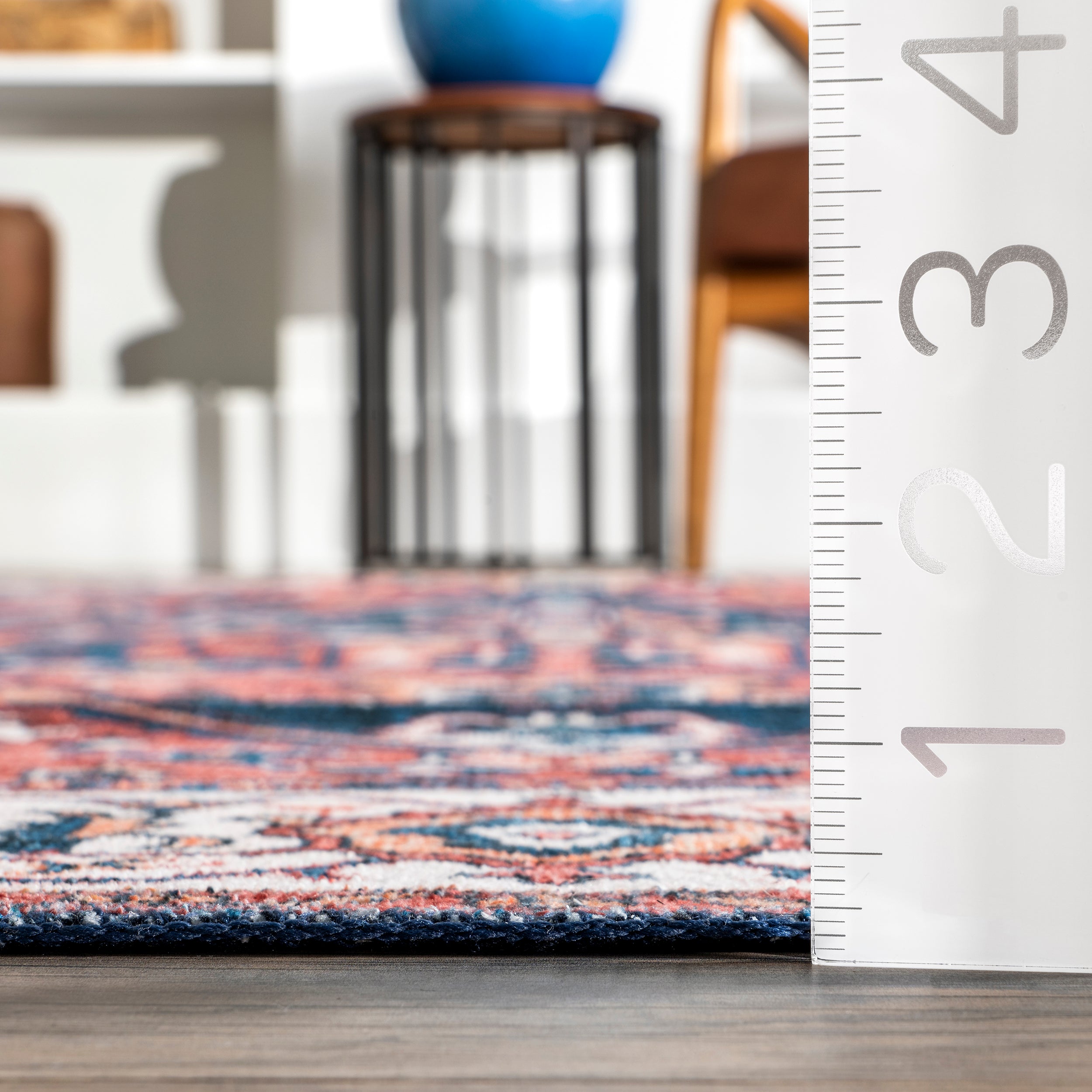 Brielle Machine Washable Vintage Medallion Area Rug - Image 25