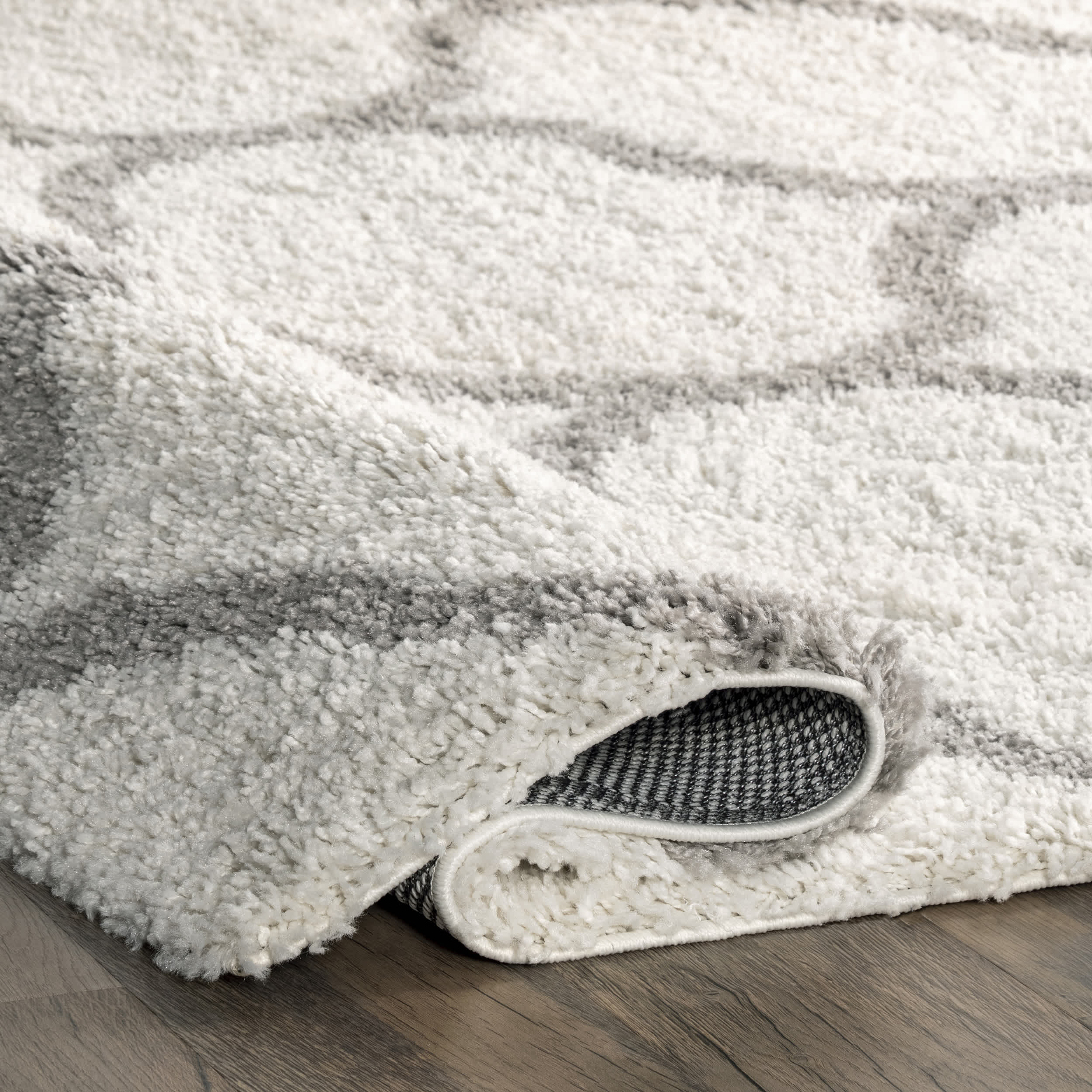 Malika Soft & Cozy Trellis Shag Area Rug - Image 4