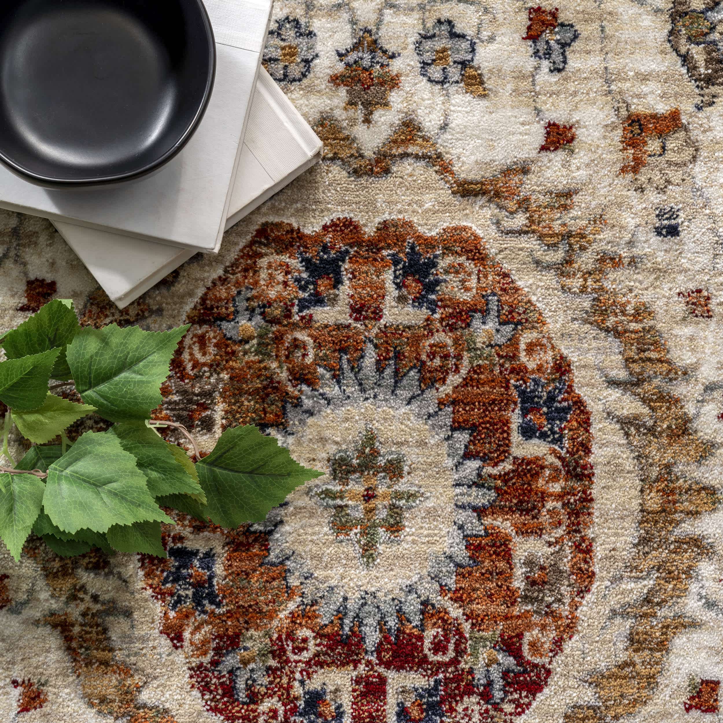 Jaime Traditional Medallion Fringe Area Rug - Image 6