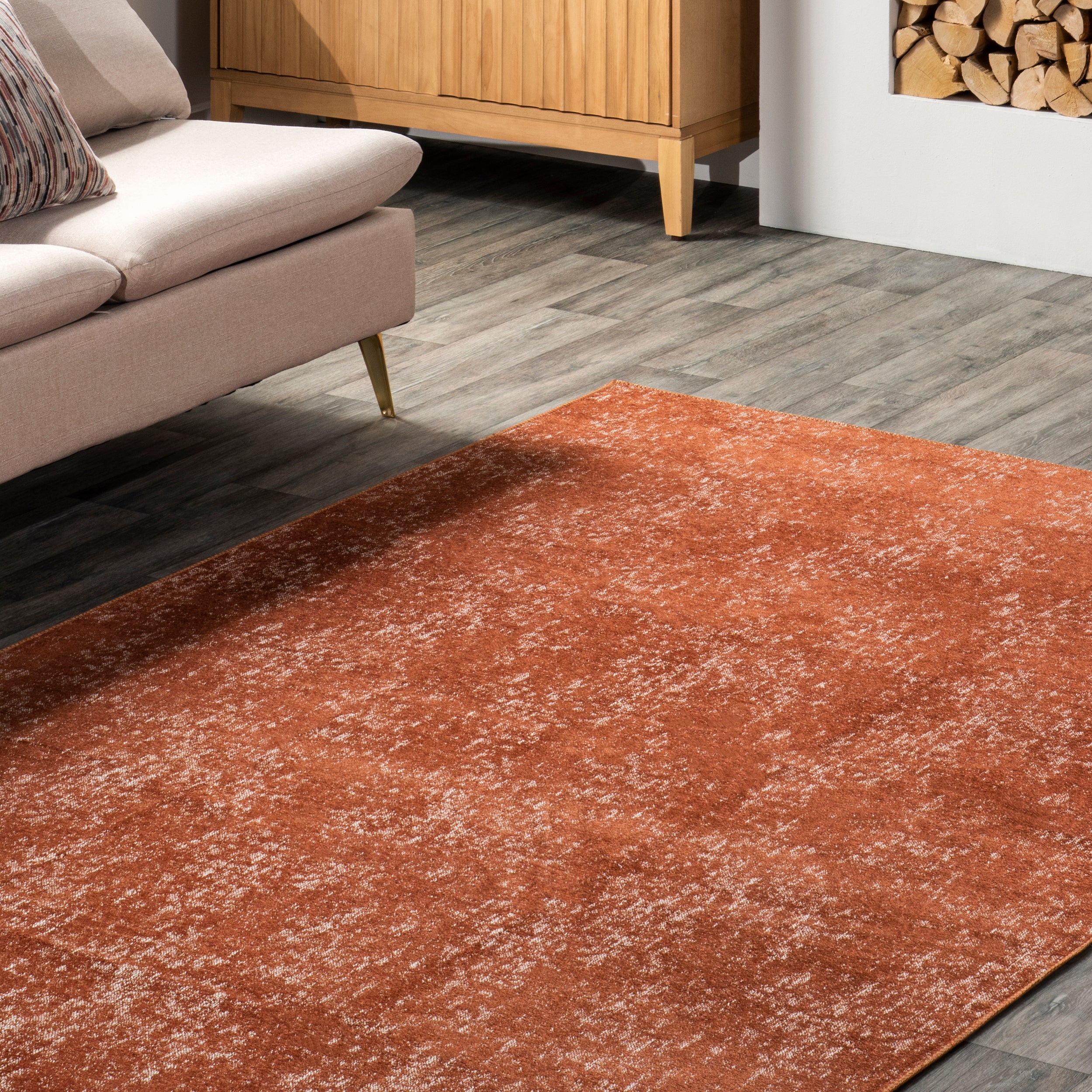 Elspeth Casual Faded Machine Washable Area Rug - Image 27