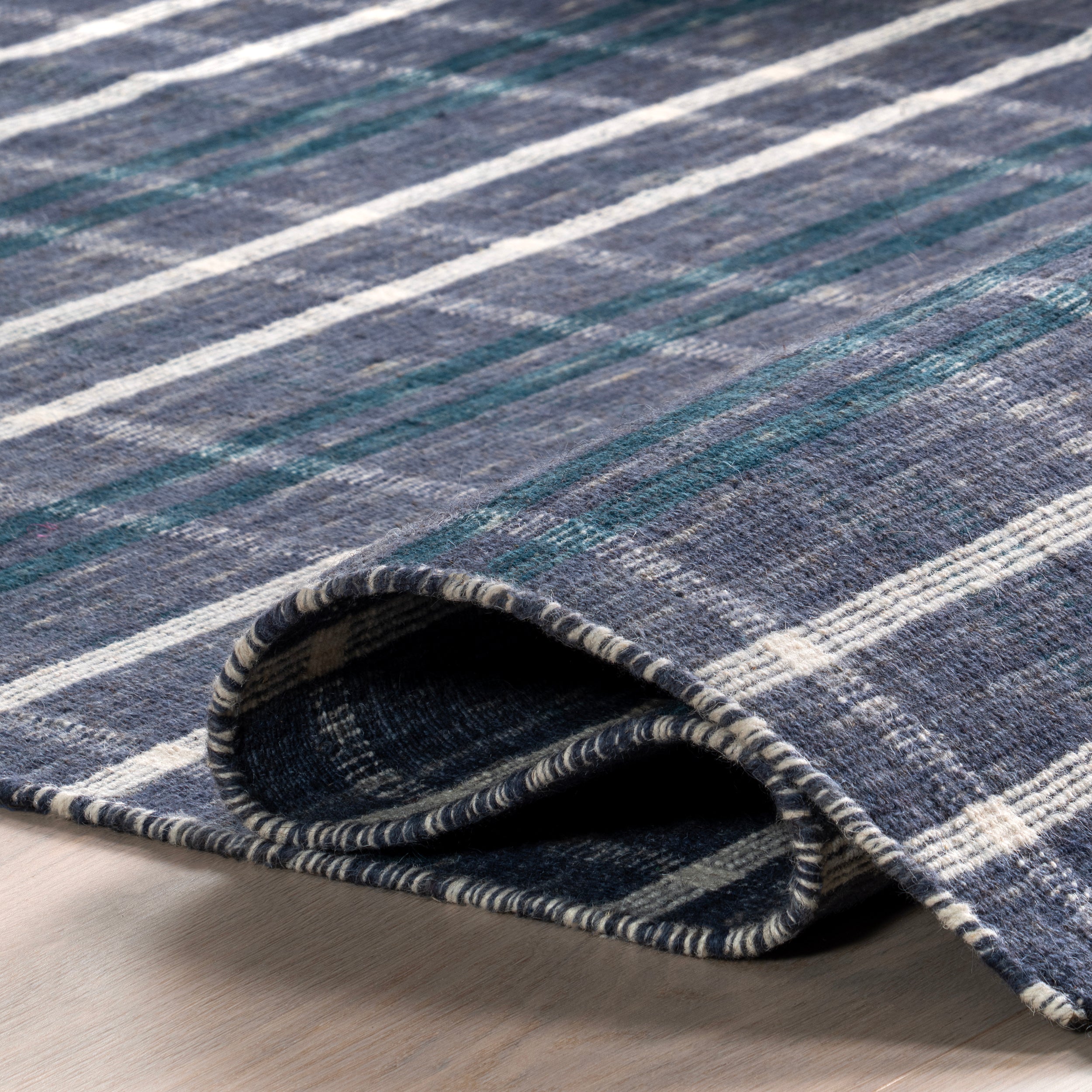 Loretta Plaid Wool Fringe Area Rug - Image 4