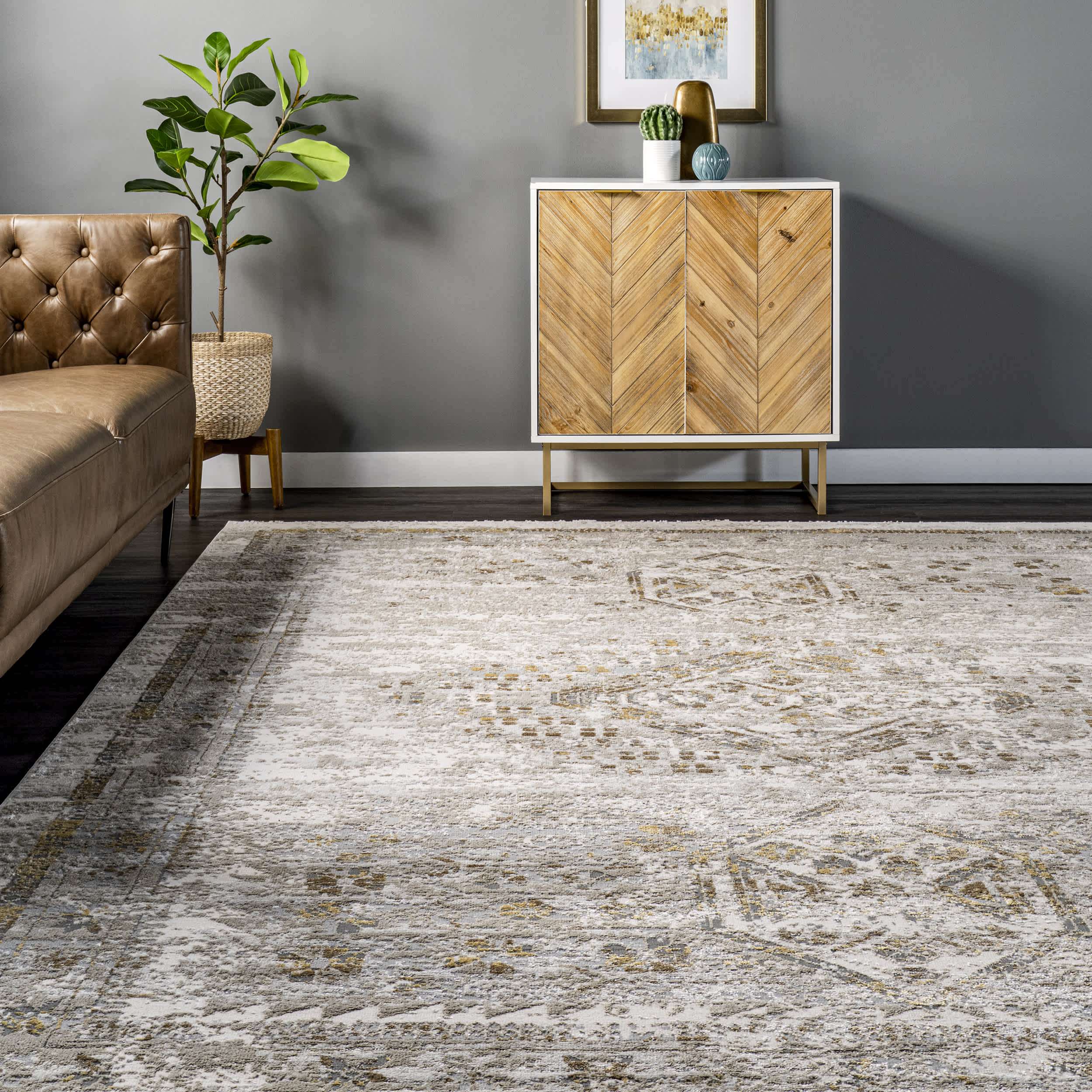 Lucille Faded Vintage Medallion Area Rug - Image 8