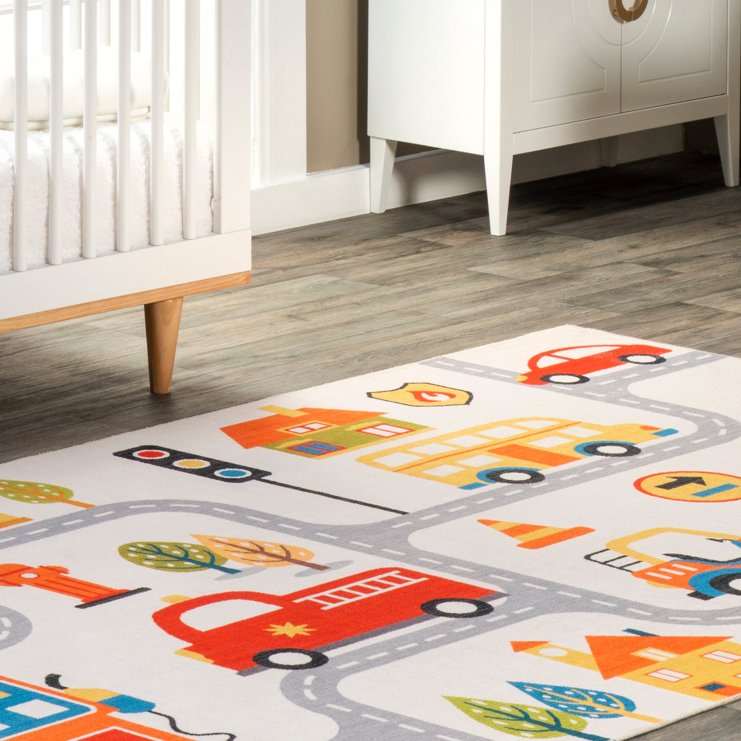 Carmina City Streets Machine Washable Kids Area Rug - Image 9