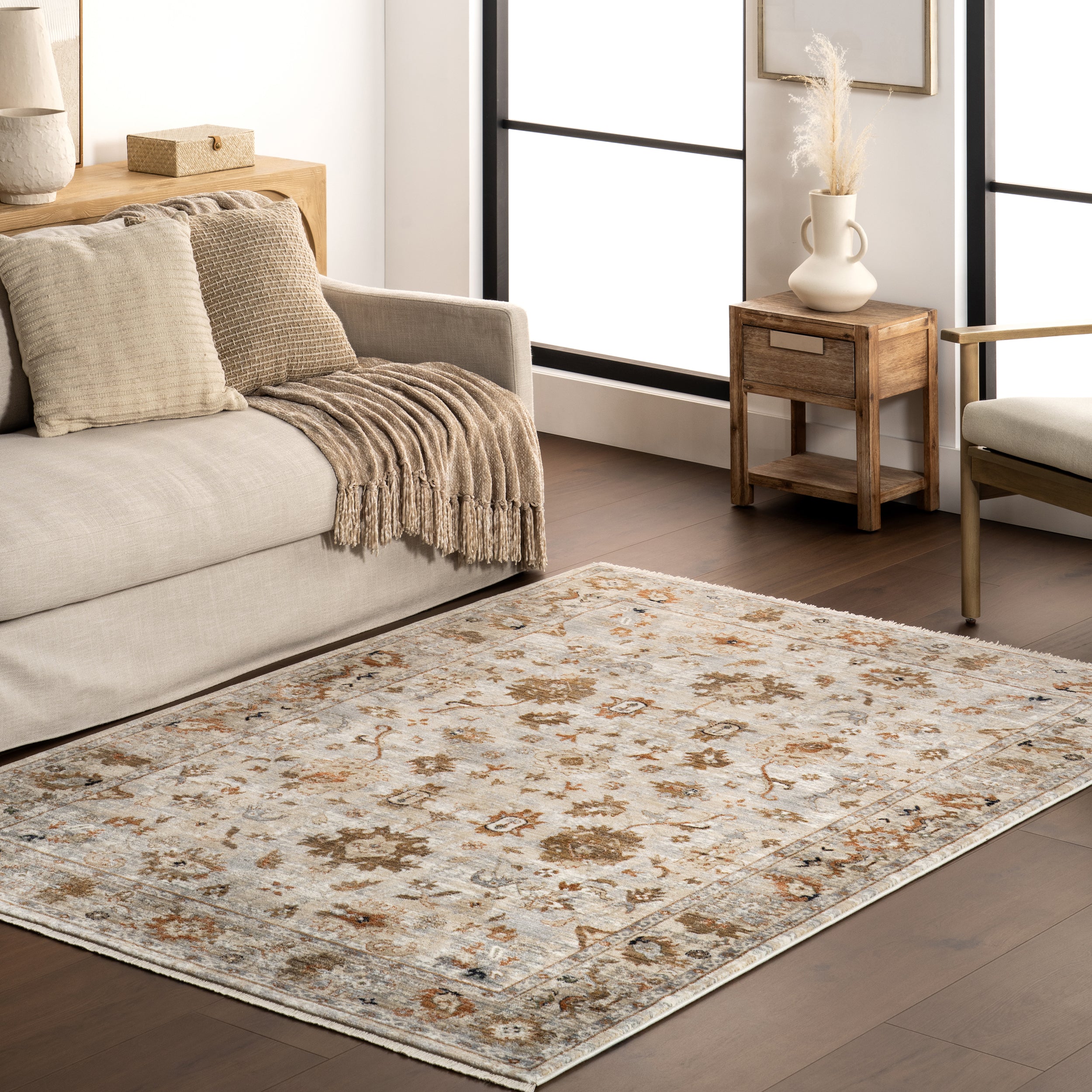 Mylah Vintage Medallion Area Rug - Image 2