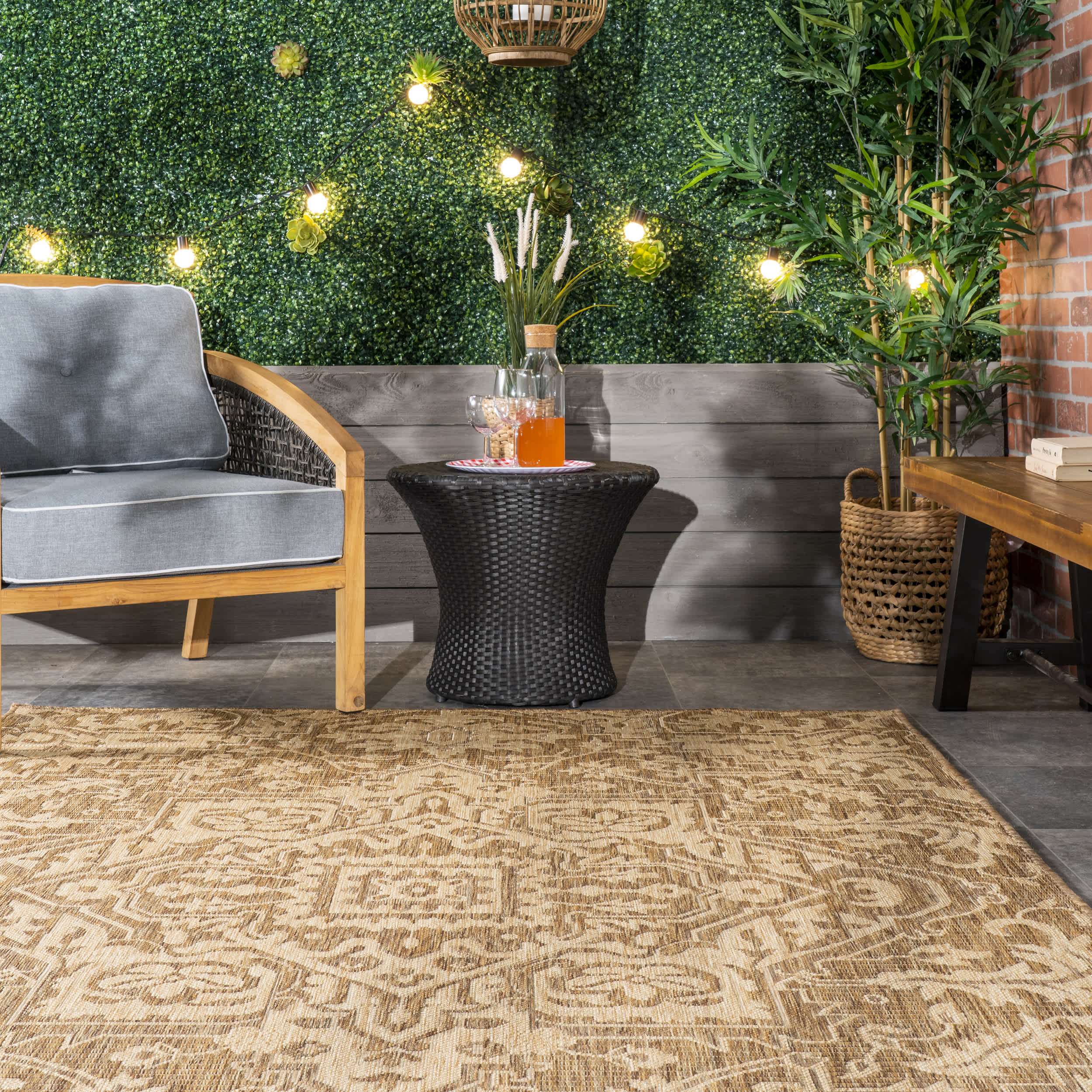 Lane Elegant Medallion Indoor/Outdoor Area Rug - Image 8