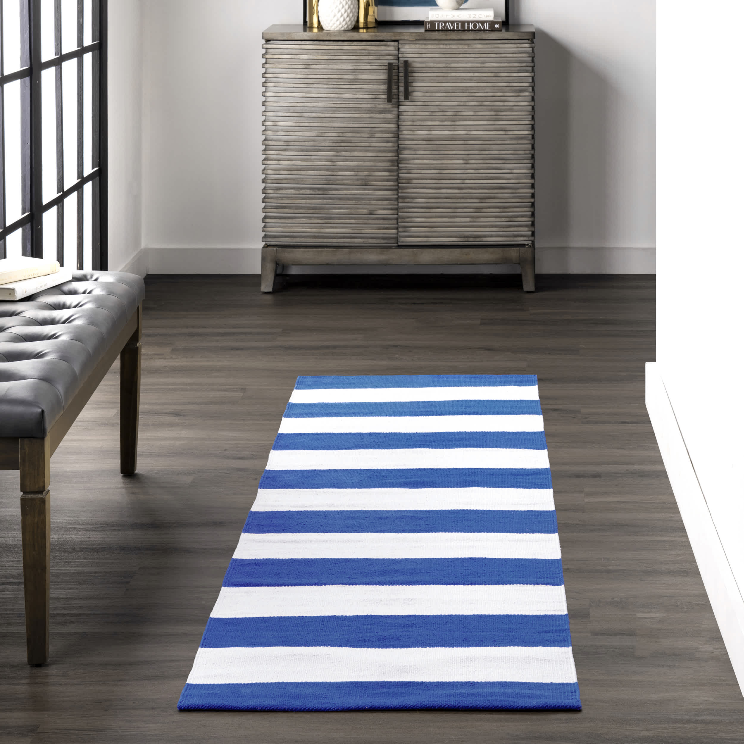 Gracen Cotton Stripe Area Rug - Image 20