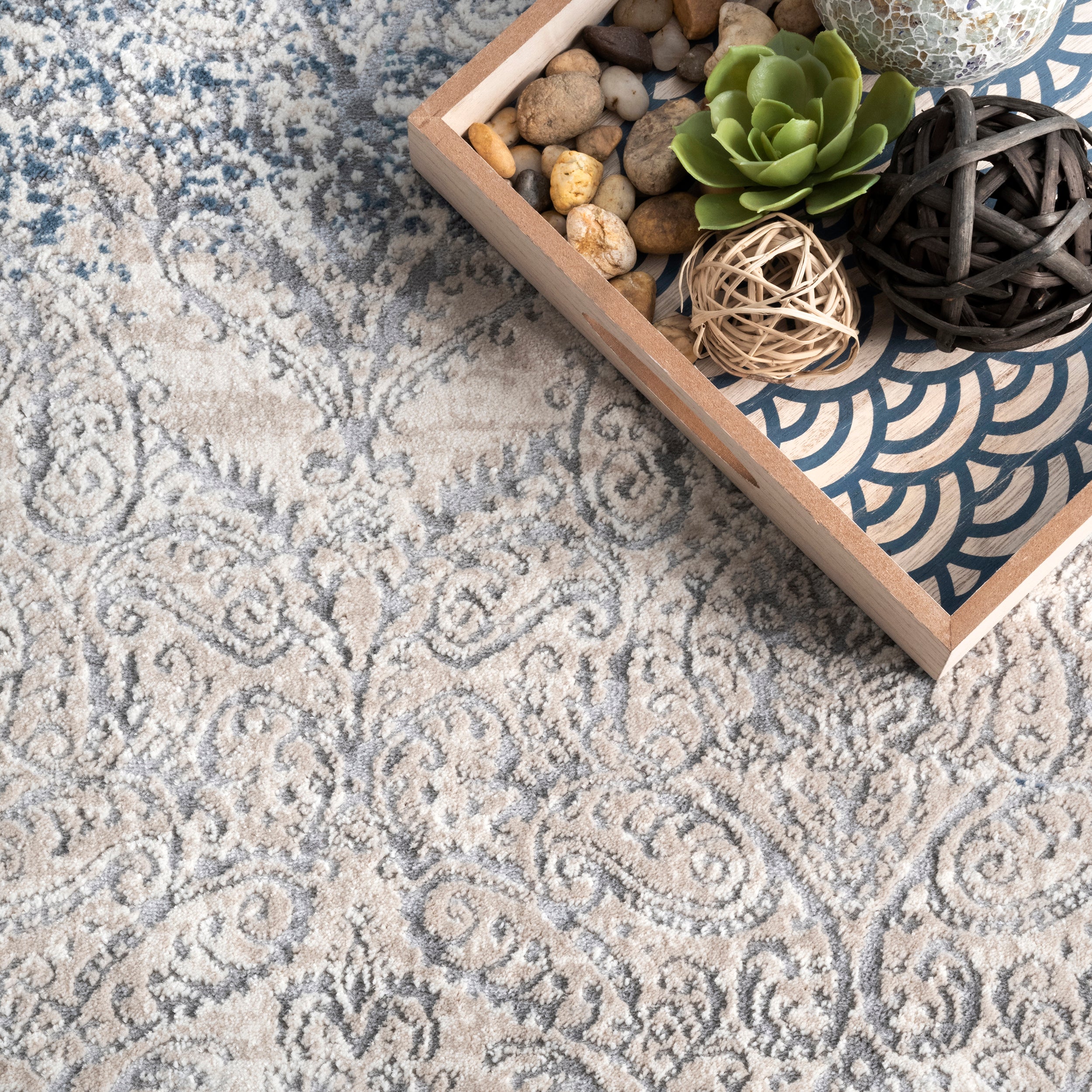 Twilight Tribal Distressed Area Rug - Image 6