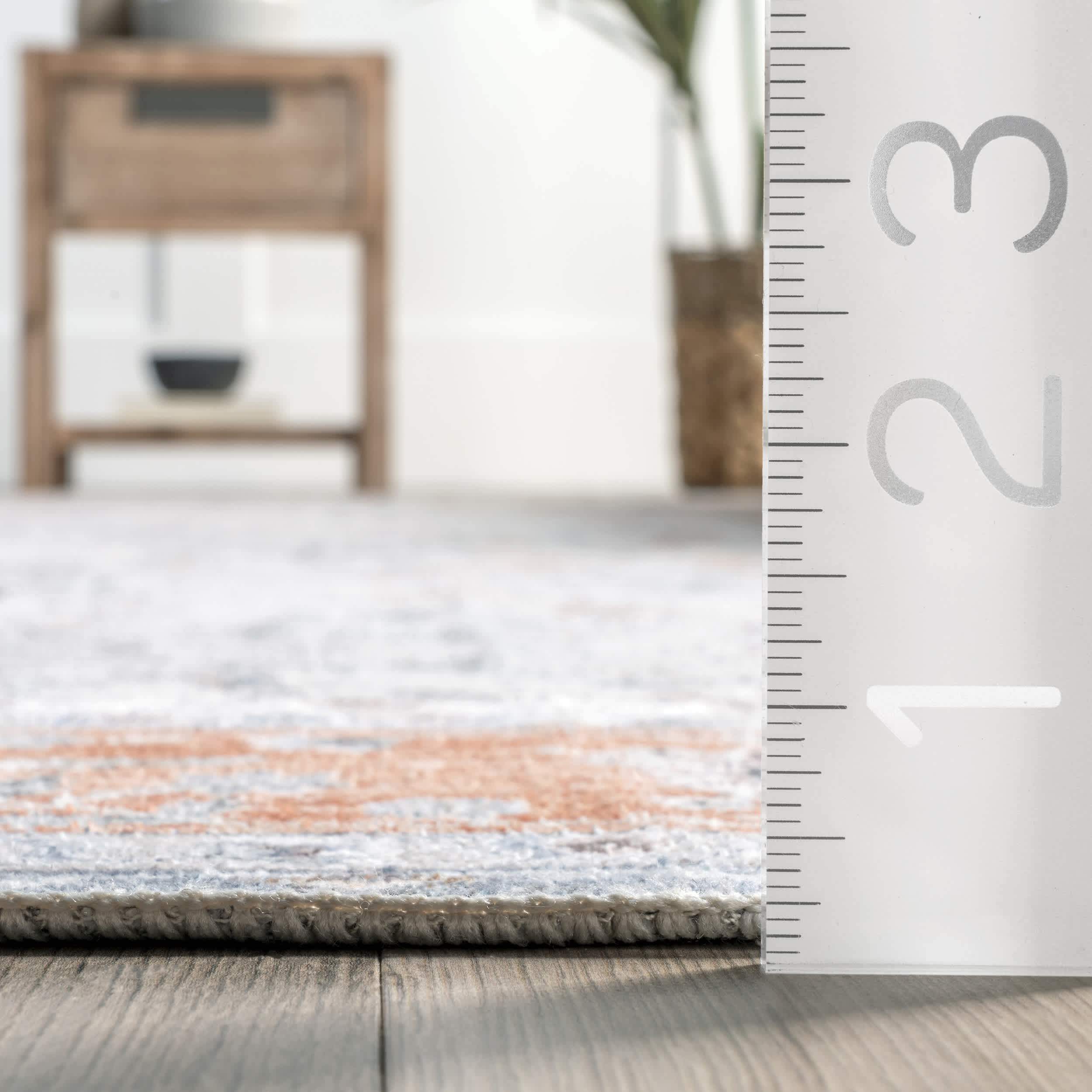 Julia Machine Washable Transitional Border Area Rug - Image 3