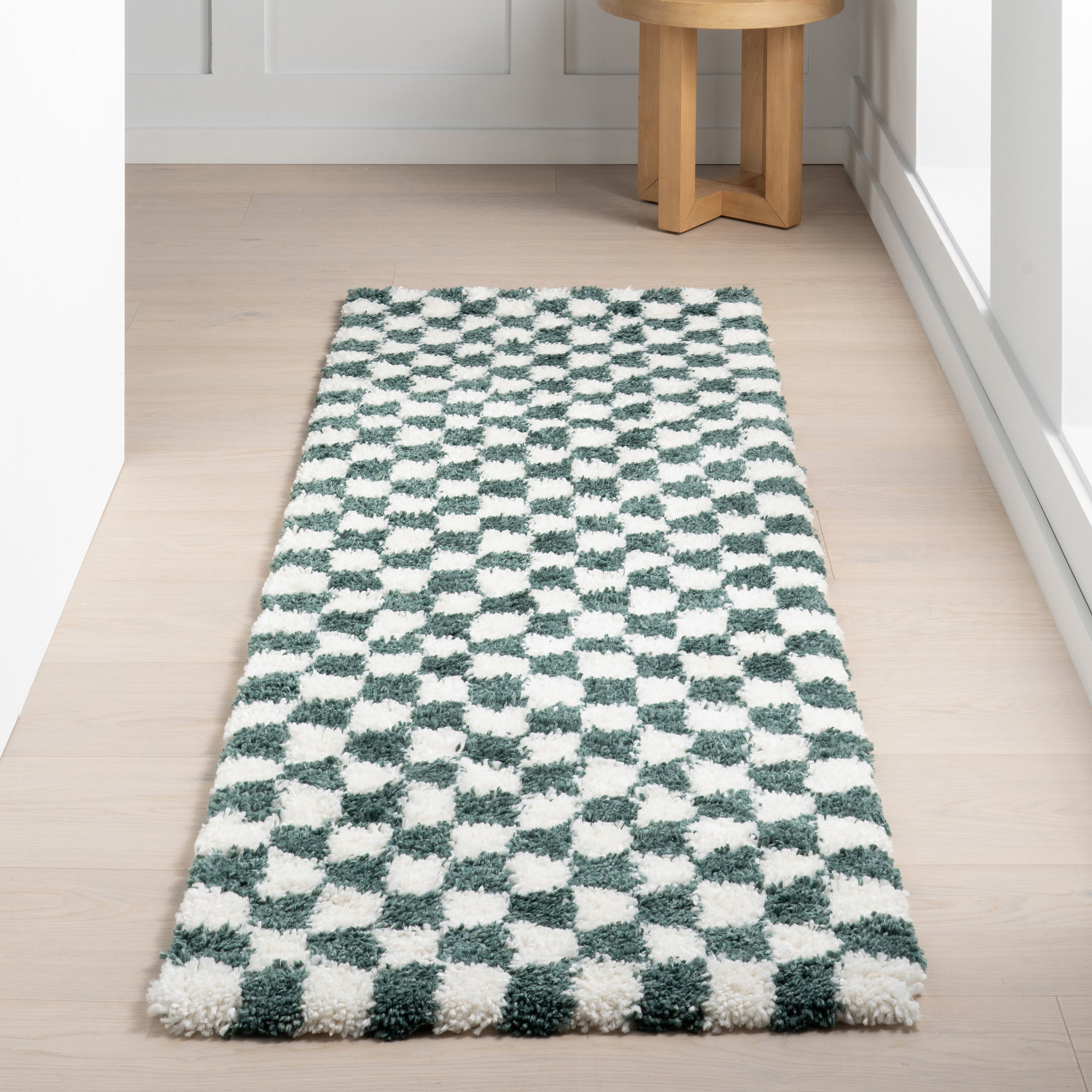 nuLOOM Adelaide Mid-Century Checkered Shag Area Rug - Image 21