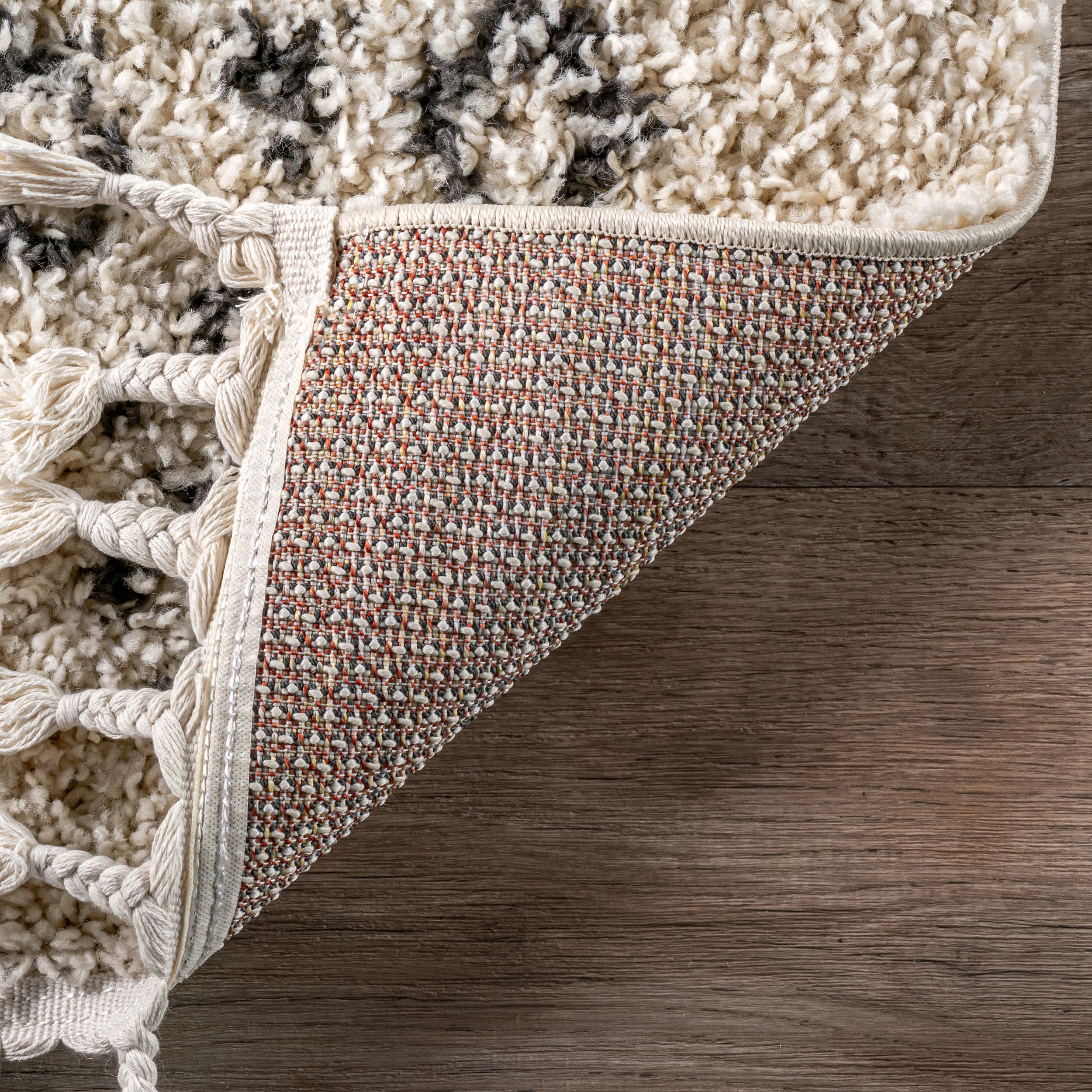 Kayla Moroccan Abstract Tassel Rug - Image 7