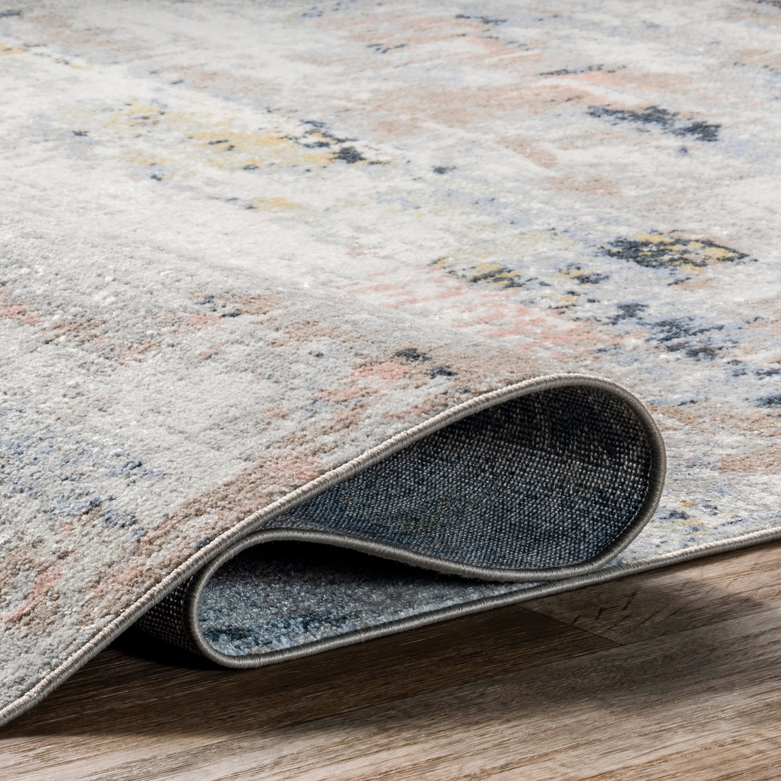 Aaliyah Casual Abstract Machine Washable Area Rug - Image 4