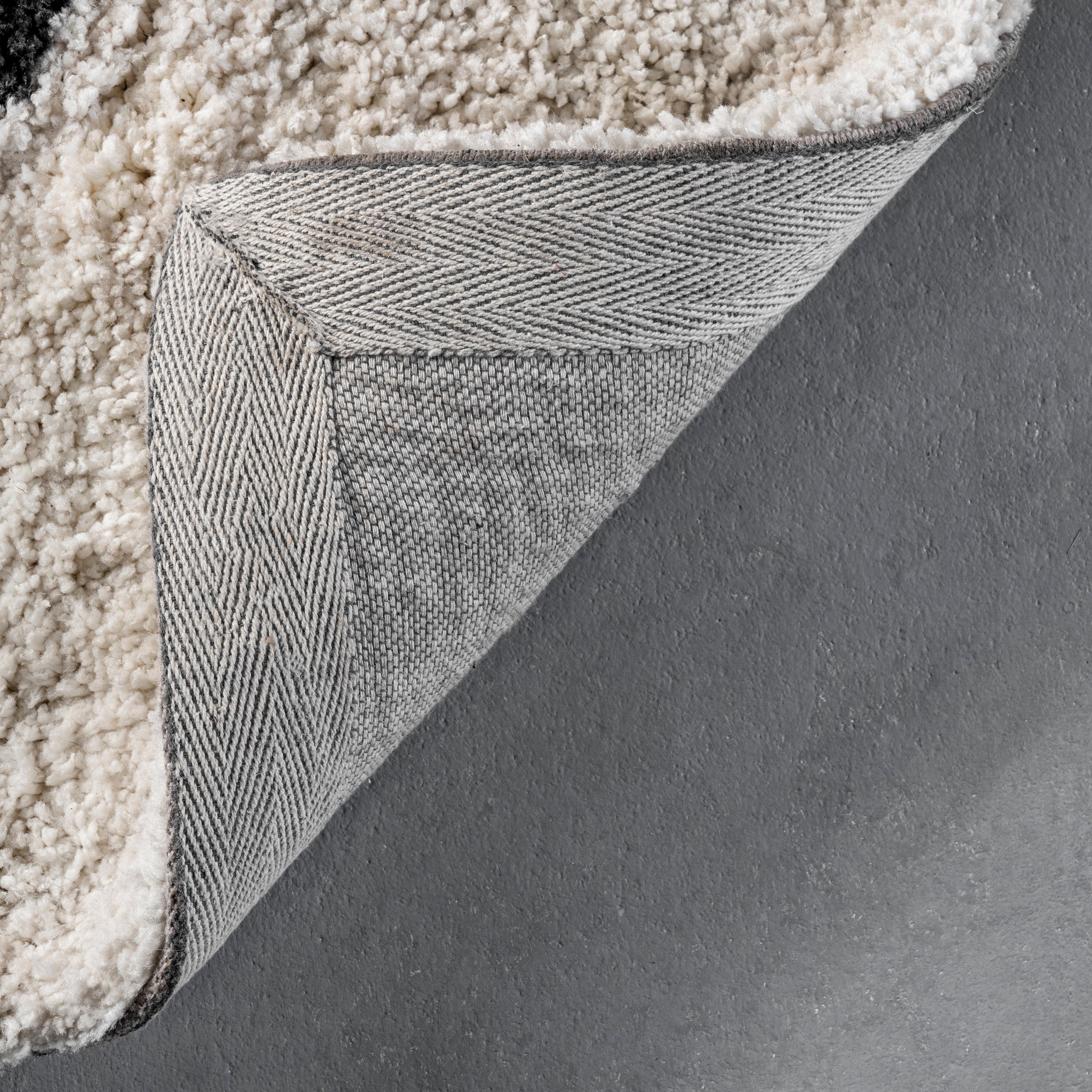 Mica Abstract Circles Shag Area Rug - Image 7