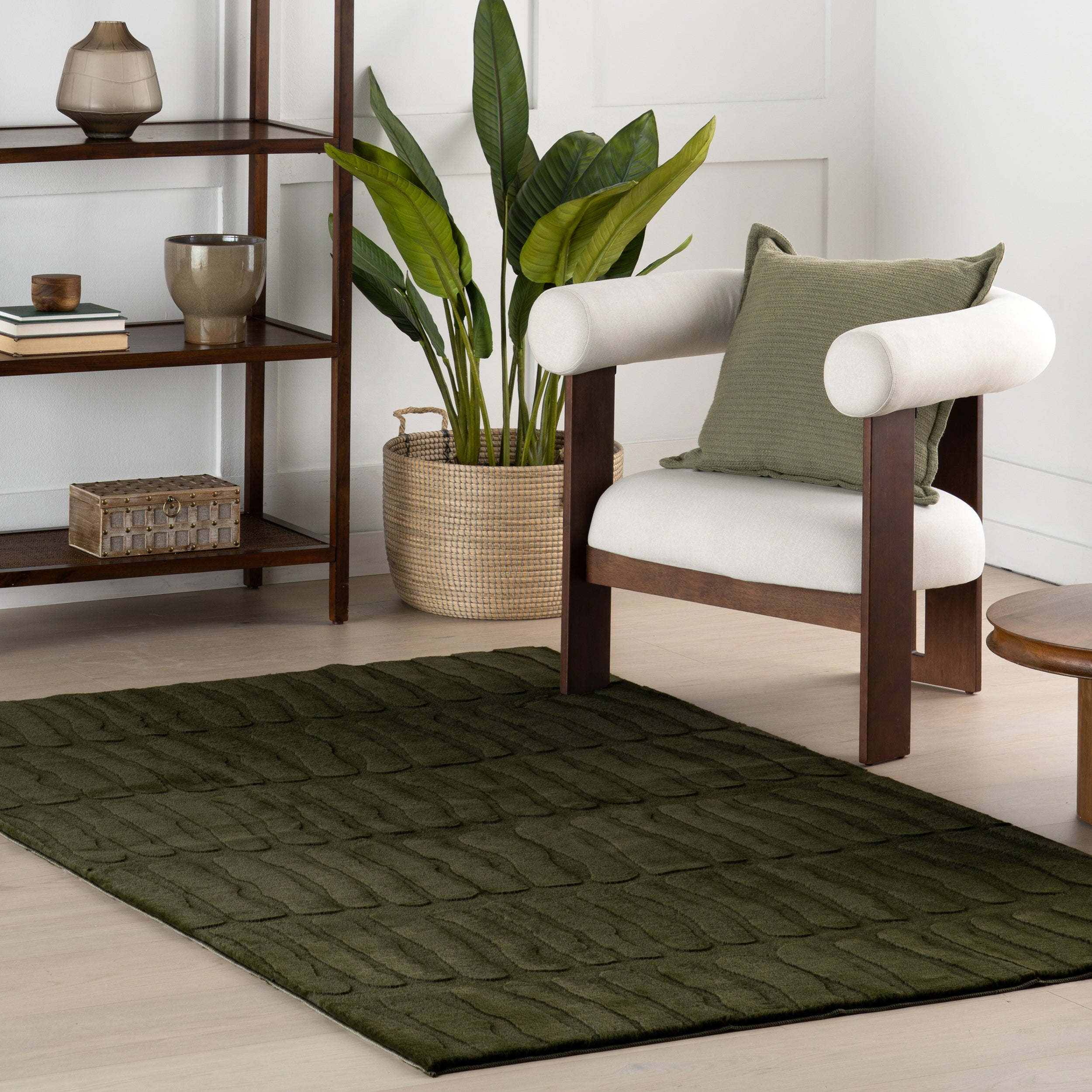 Nuloom Tavina Solid Cloud Washable Area Rug - Image 2