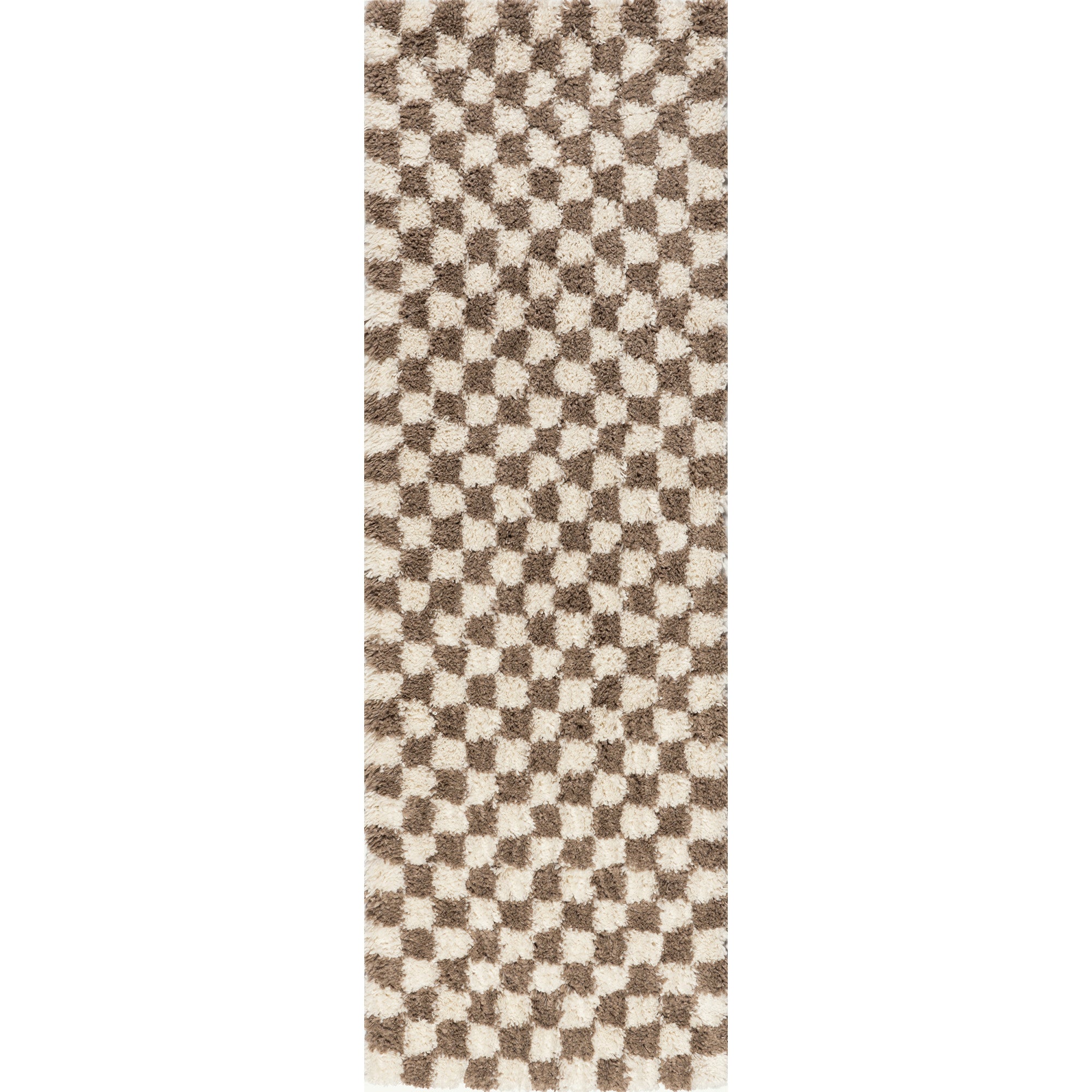 nuLOOM Adelaide Mid-Century Checkered Shag Area Rug - Image 9