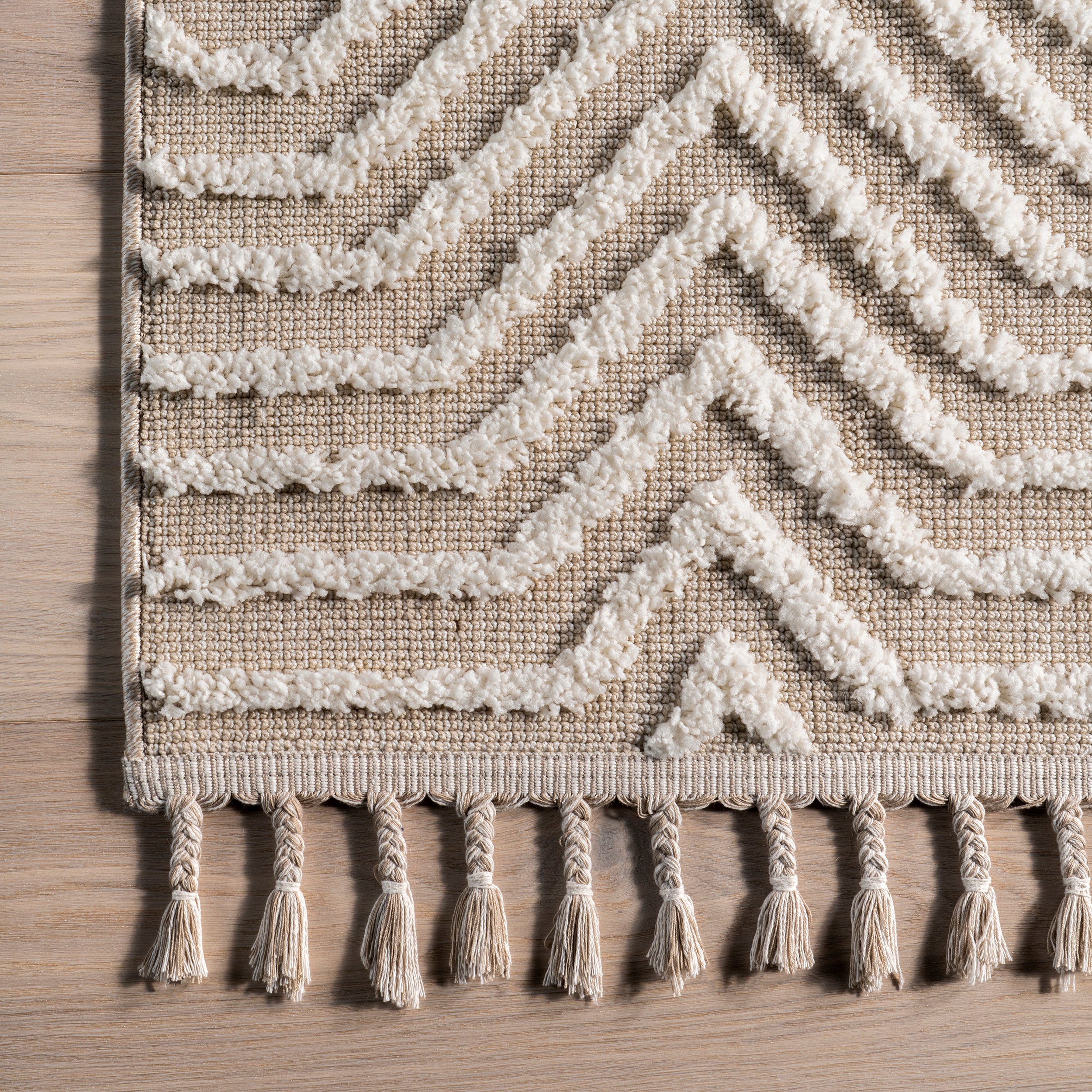 Briallyn Modern Waves Tassel Area Rug - Image 5