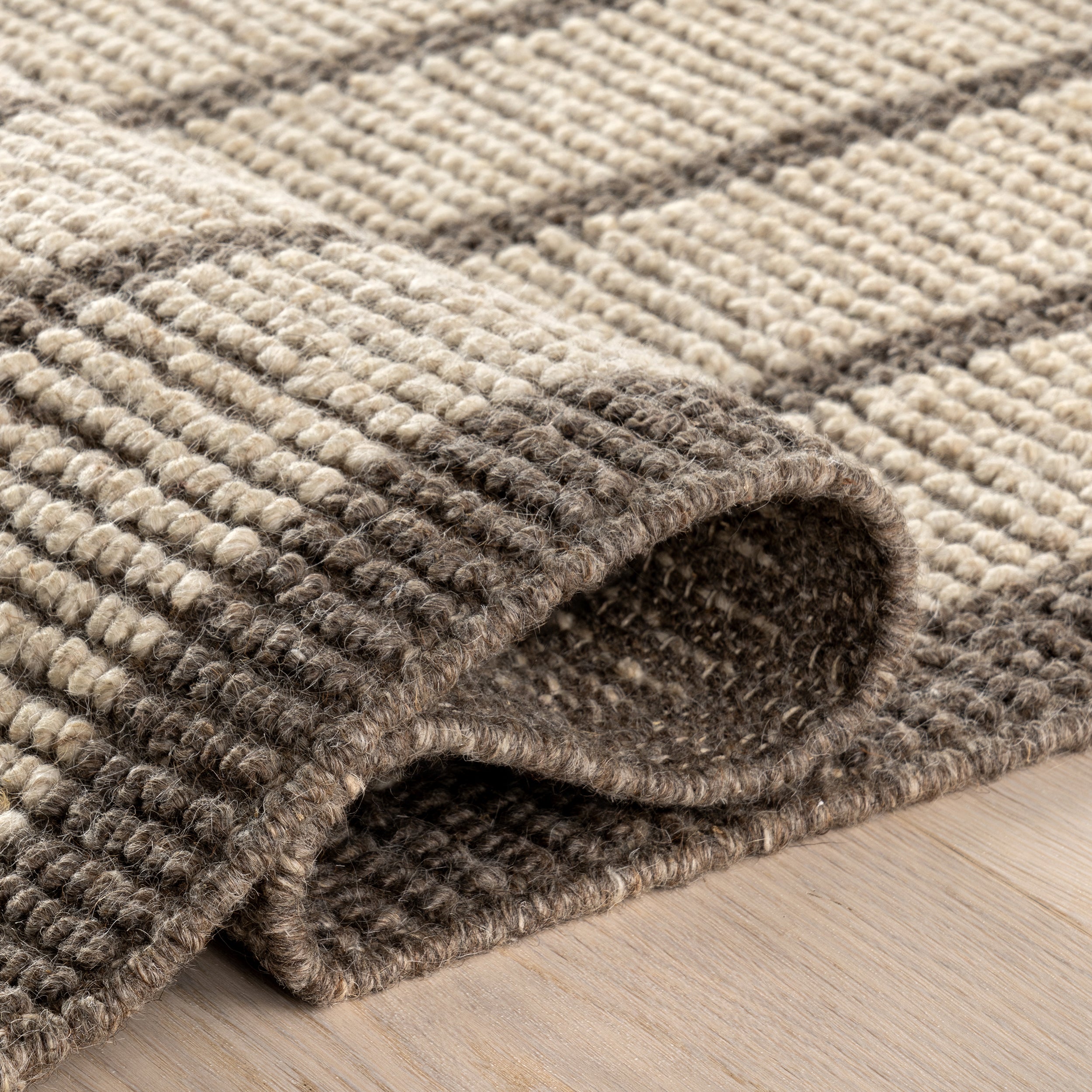 Eva Block Stripe Wool Area Rug - Image 4
