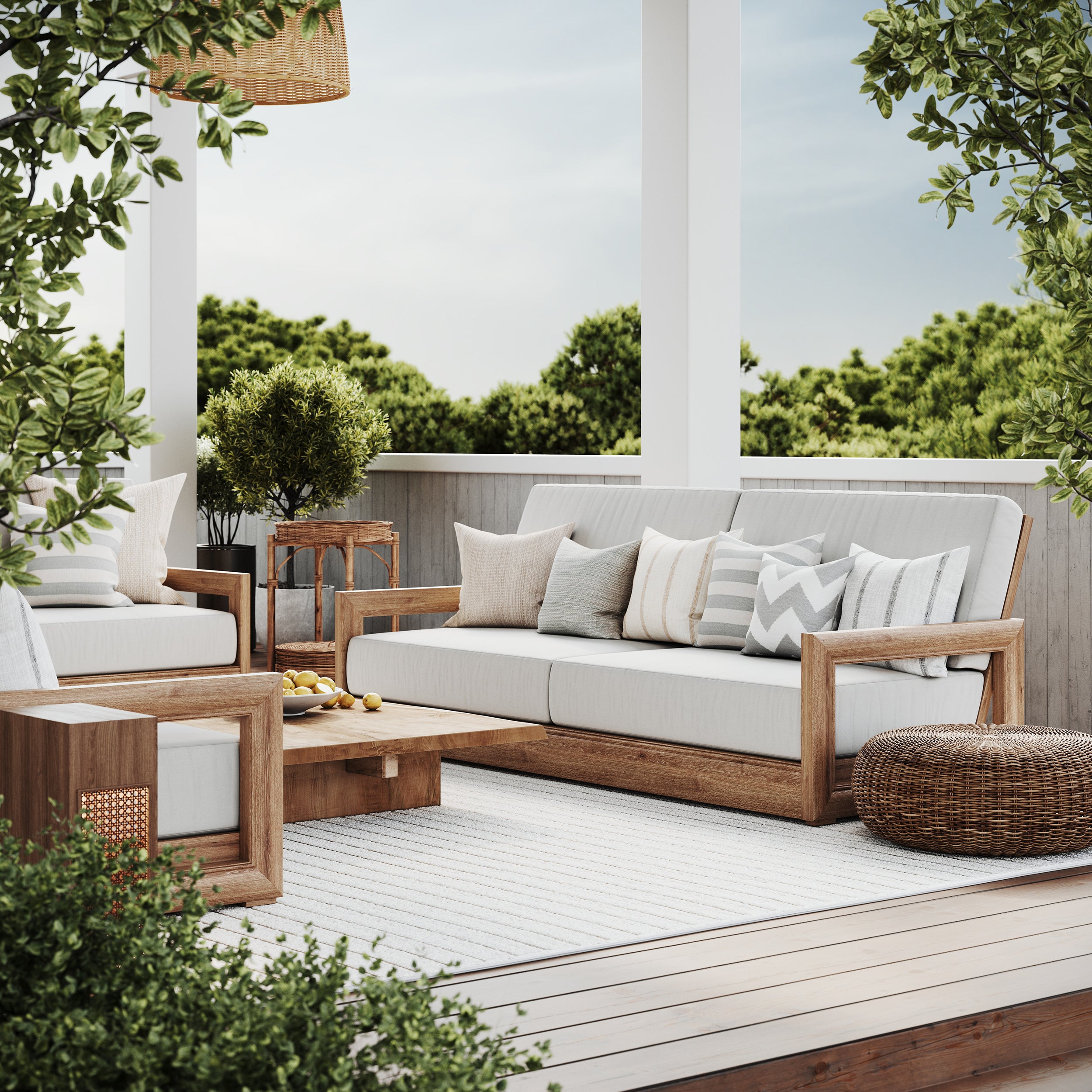 Nuloom Amasha High-Low Striped Indoor/ Outdoor Area Rug - Image 10
