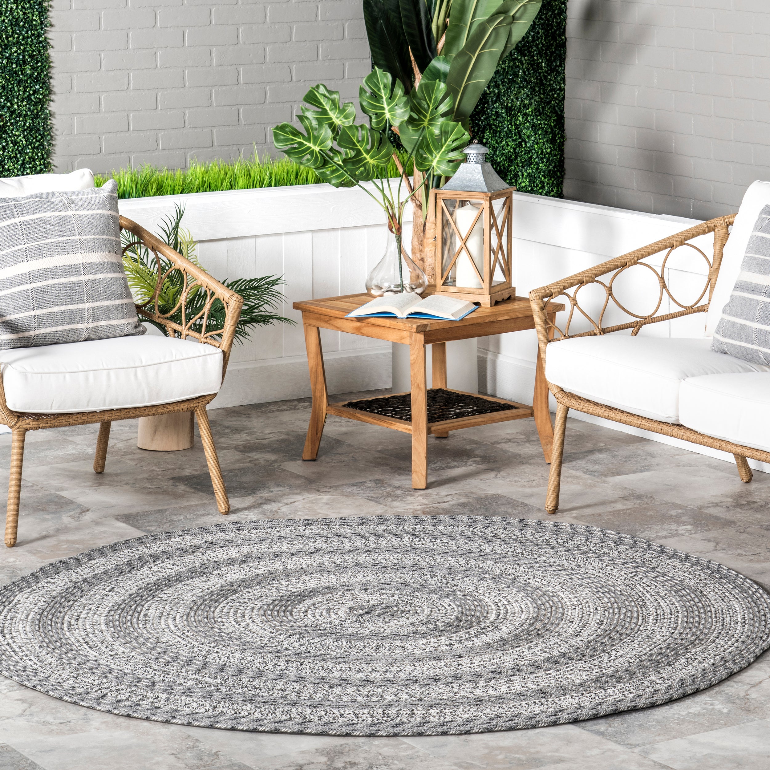 Rowan Braided Texture Indoor/Outdoor Area Rug - Image 23