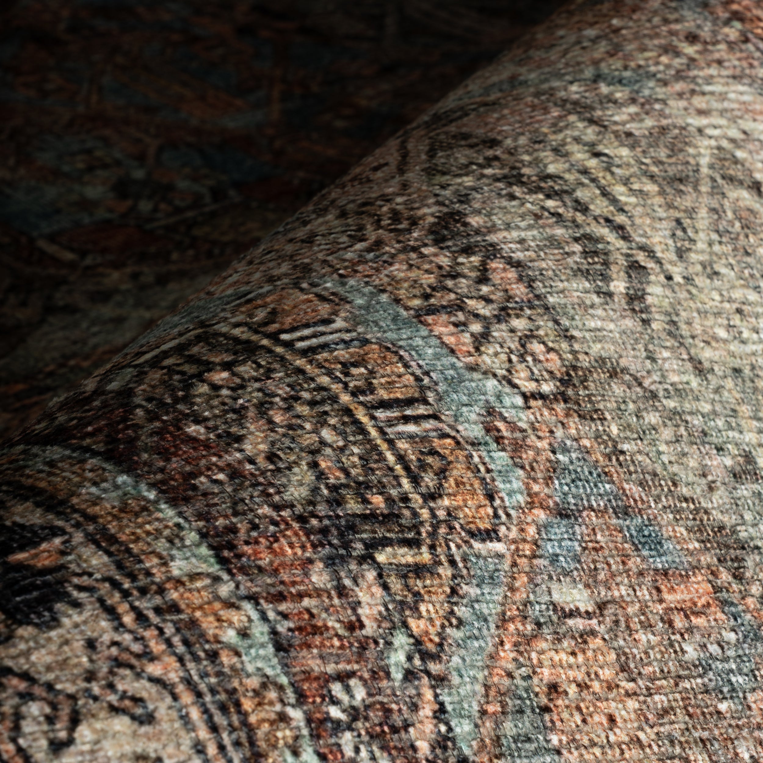 Delirenne Traditional Vintage Floral Rug - Image 5