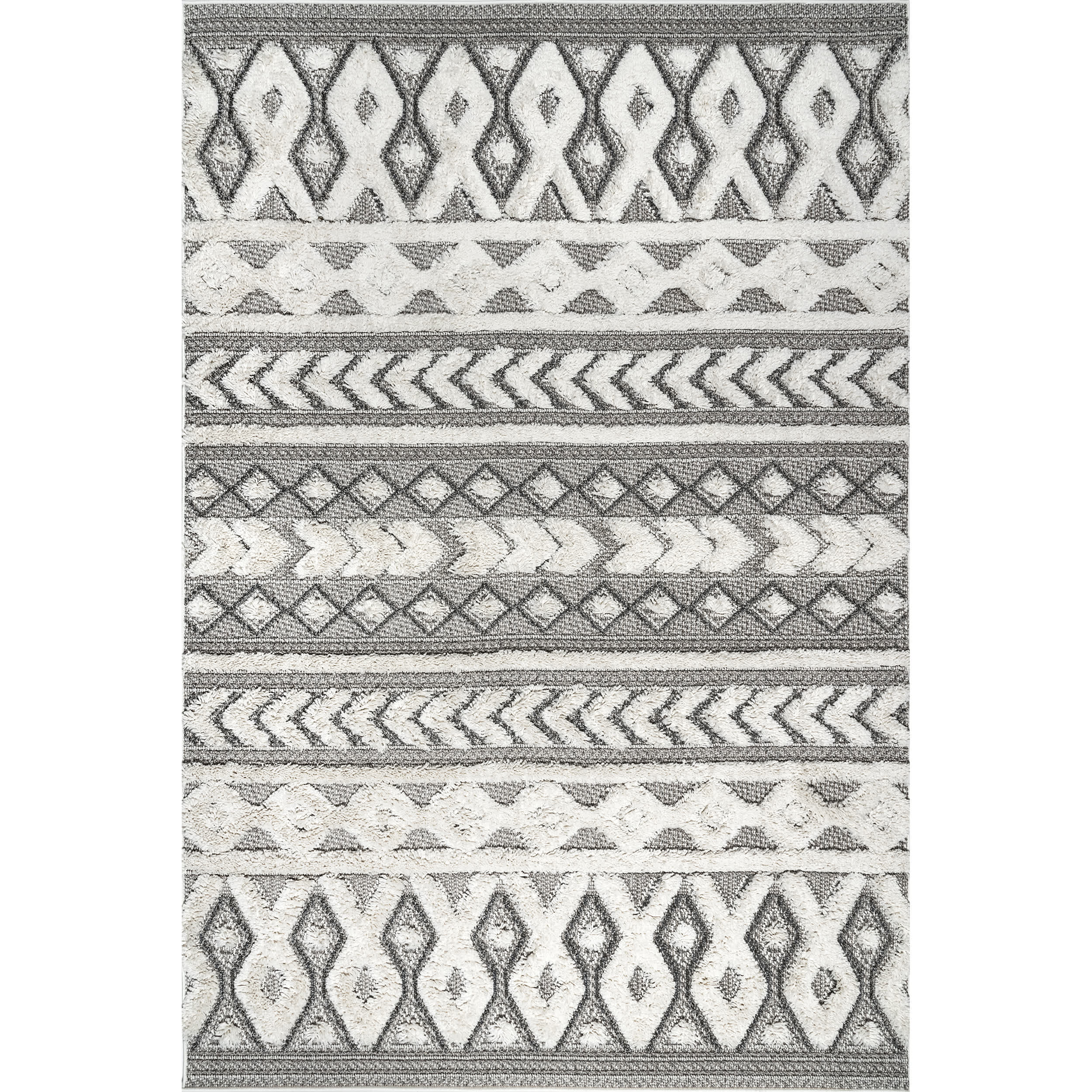 Rebecca High Low Textured Shaggy Area Rug