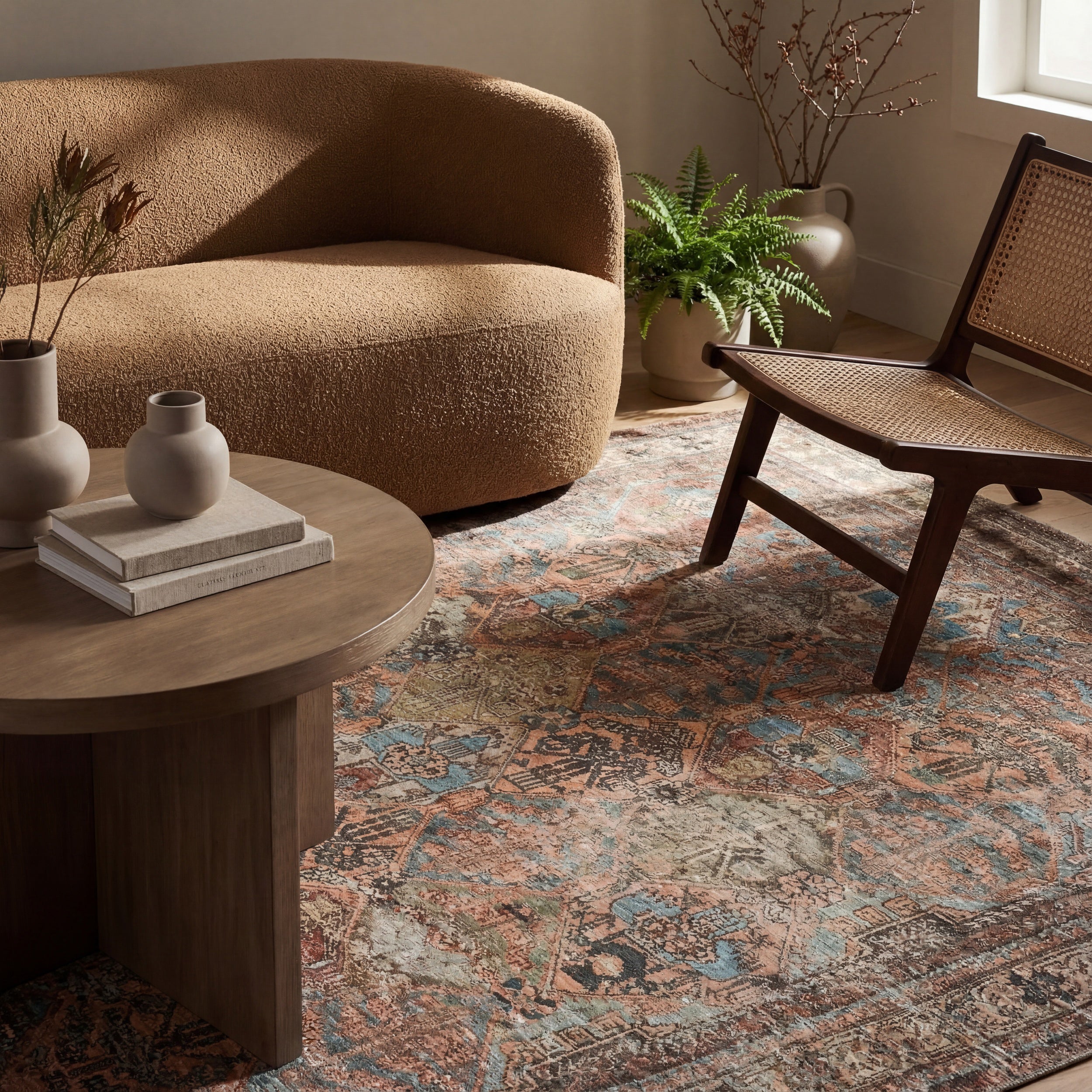 Delirenne Traditional Vintage Floral Rug - Image 16