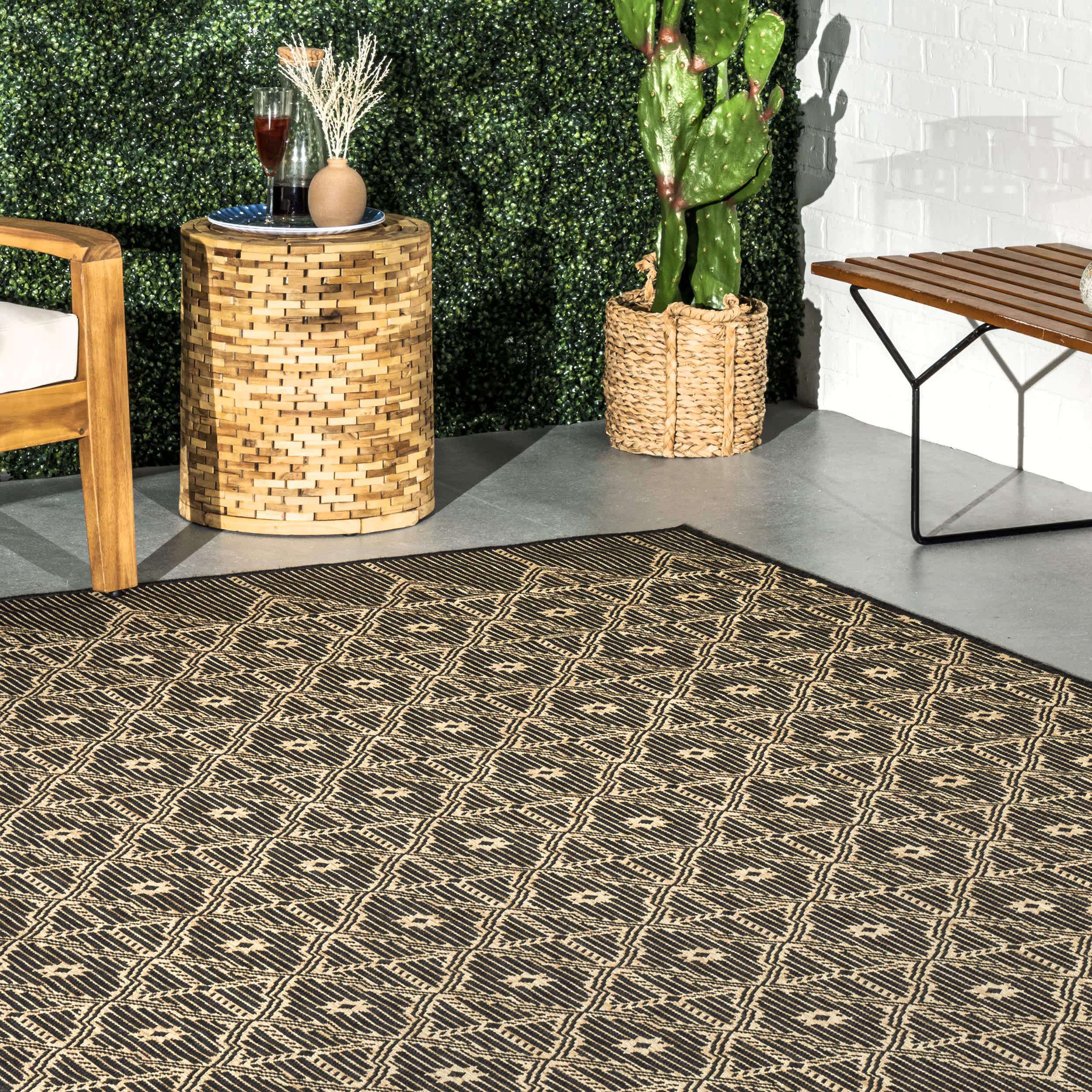 Elara Global Inspired Trellis Indoor/Outdoor Area Rug - Image 9
