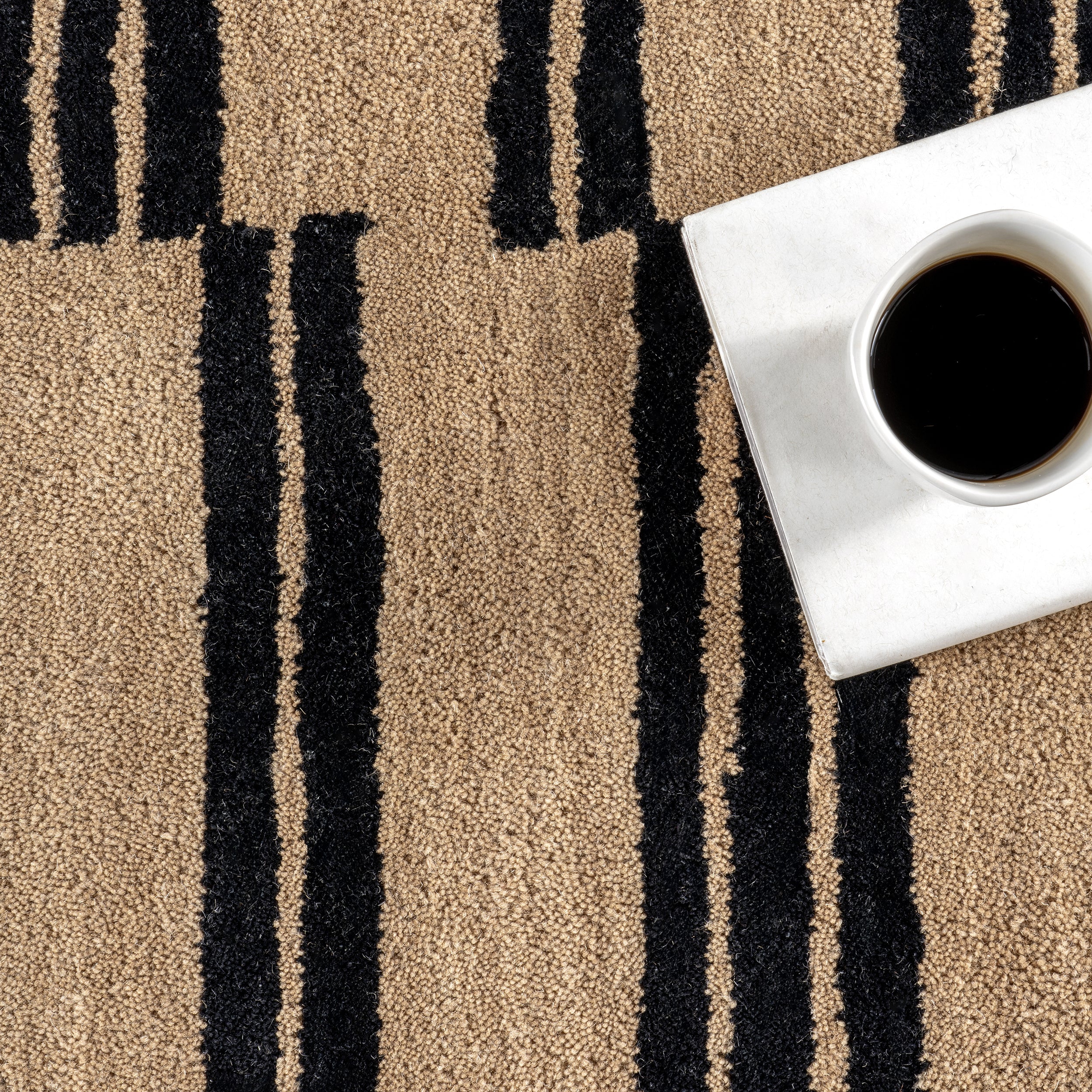 Tara Striped Wool Area Rug - Image 7