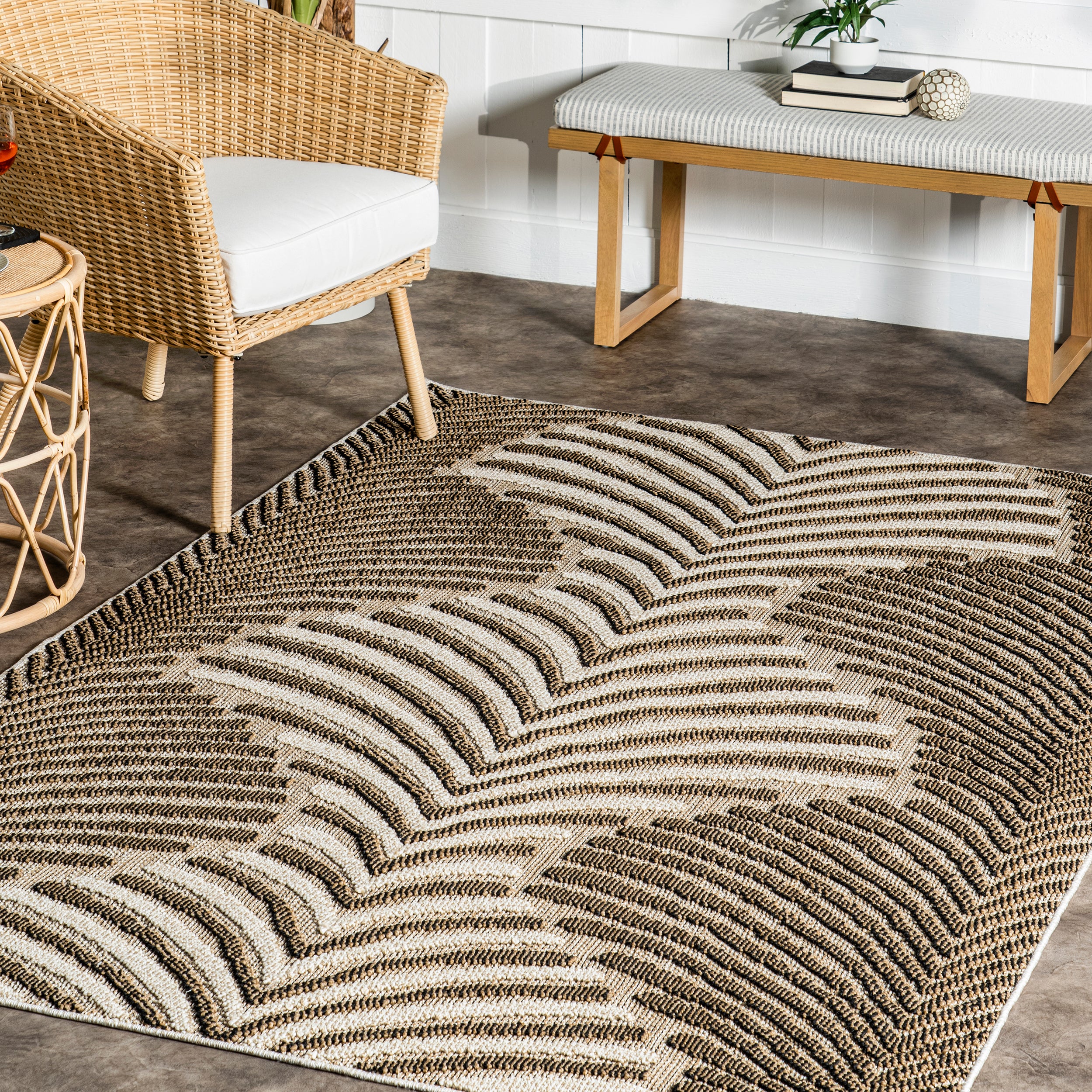 Mandie Modern Zebra Indoor/Outdoor Area Rug - Image 9