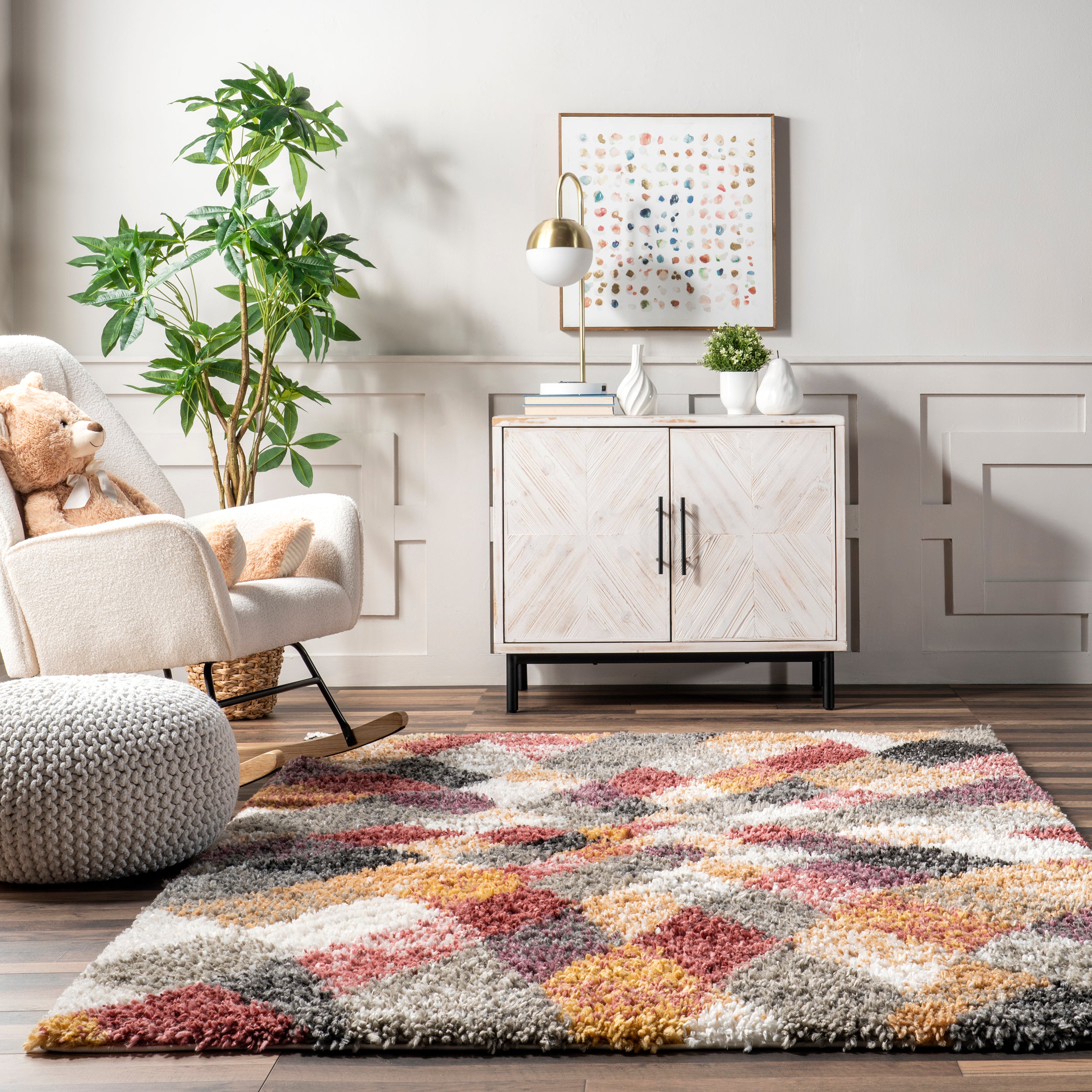 Dabney Abstract Kids Shag Area Rug - Image 8