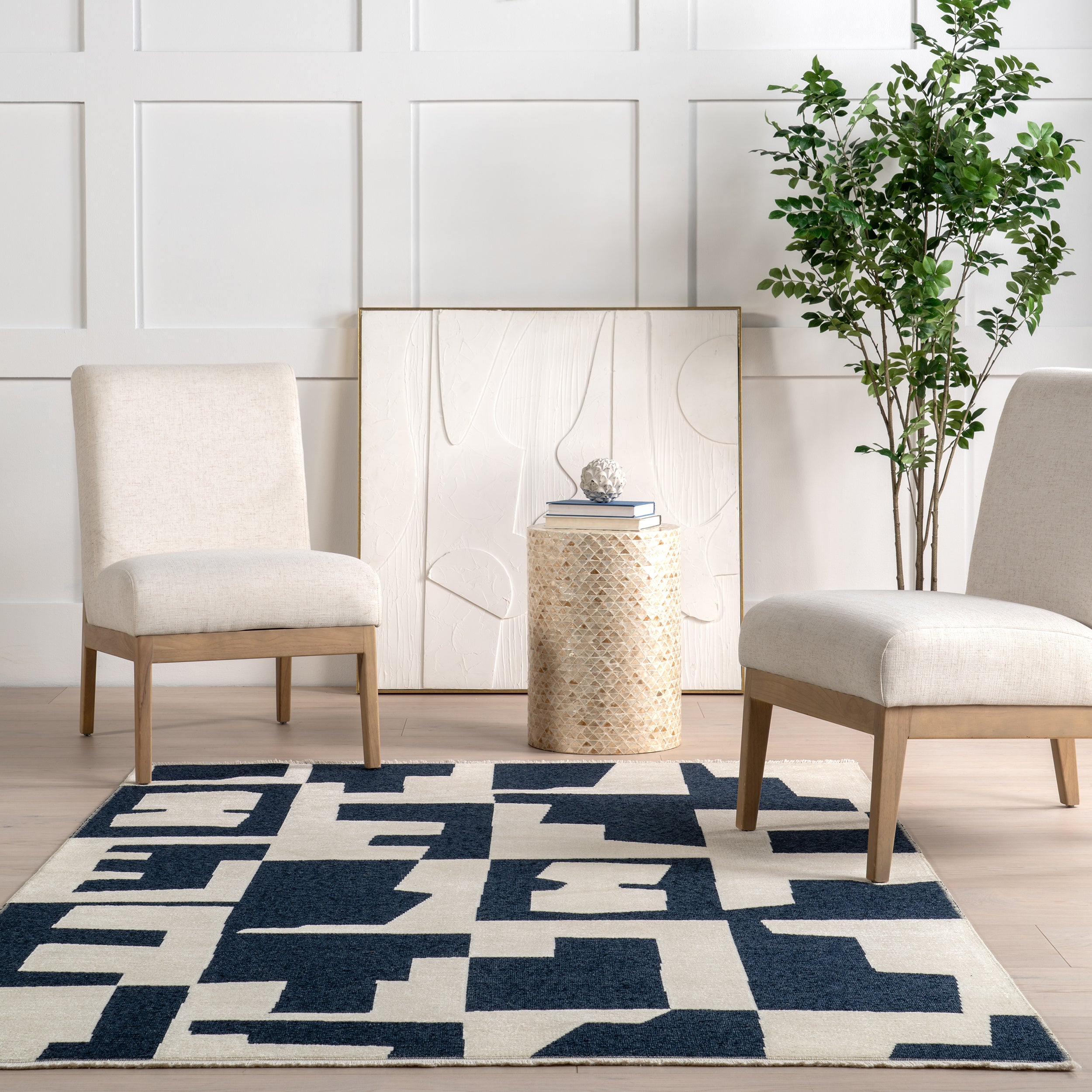 Viktoria Modern Abstract Reversible Machine Washable Area Rug - Image 17
