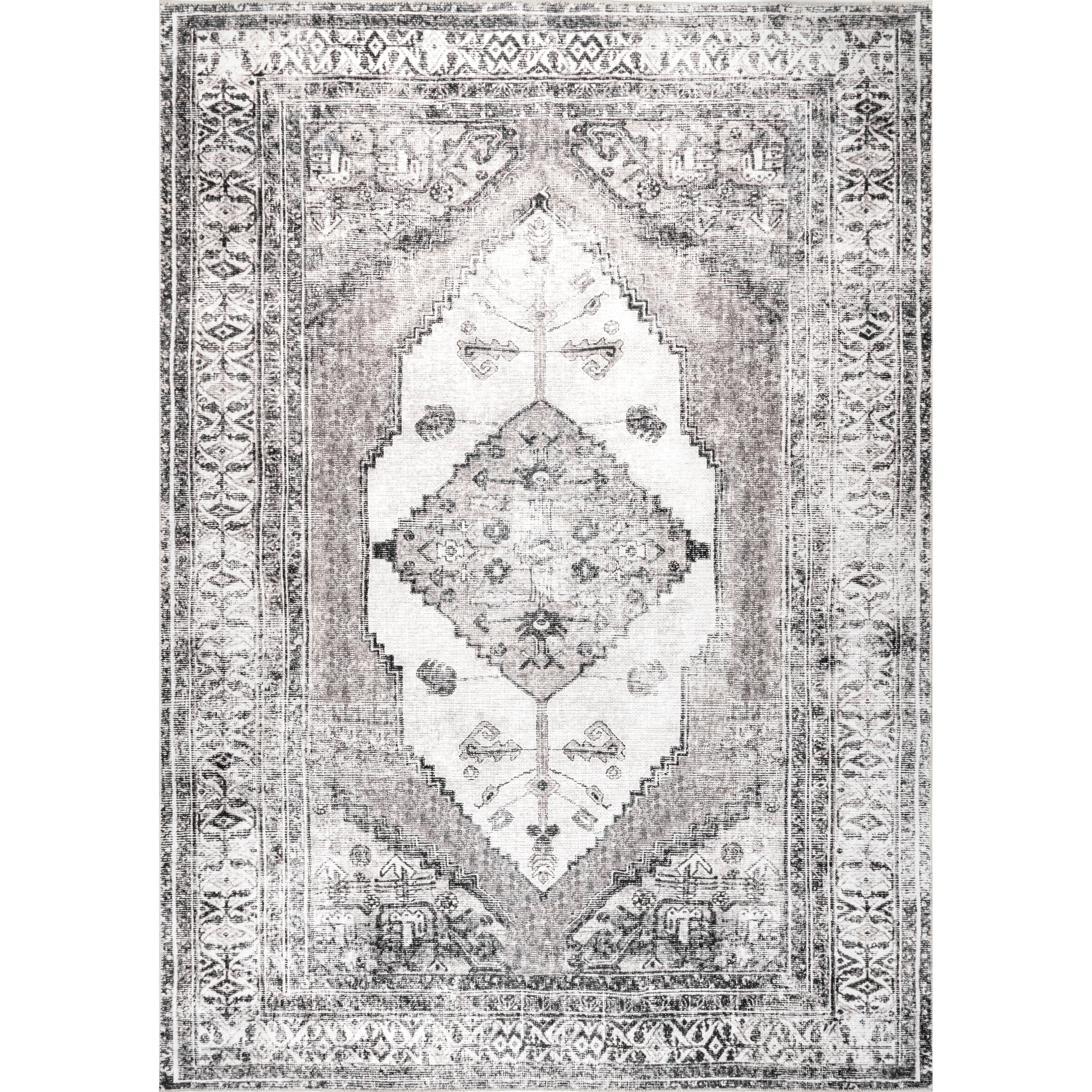 Gladys Machine Washable Vintage Medallion Area Rug