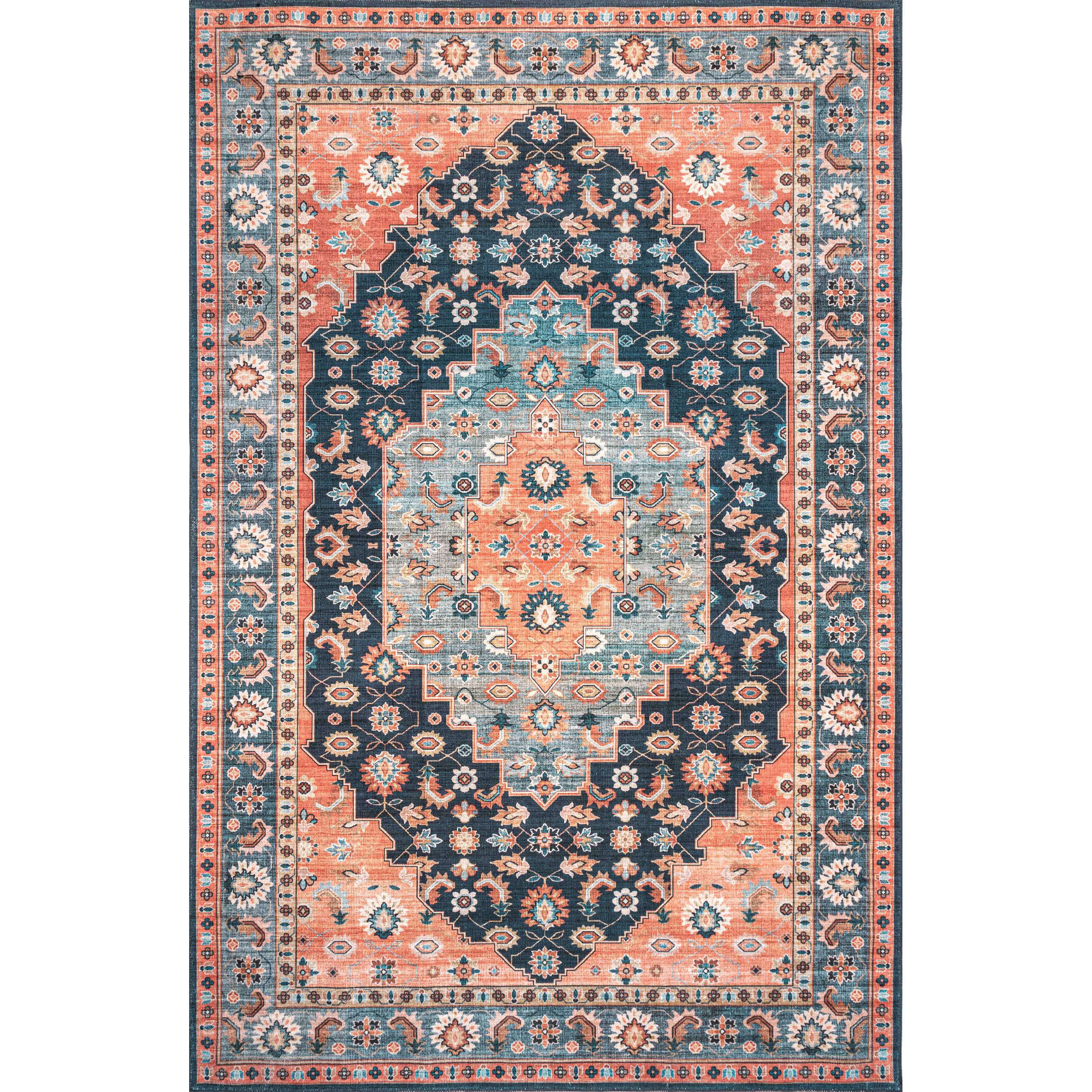 Shyla Washable Southwestern Area Rug