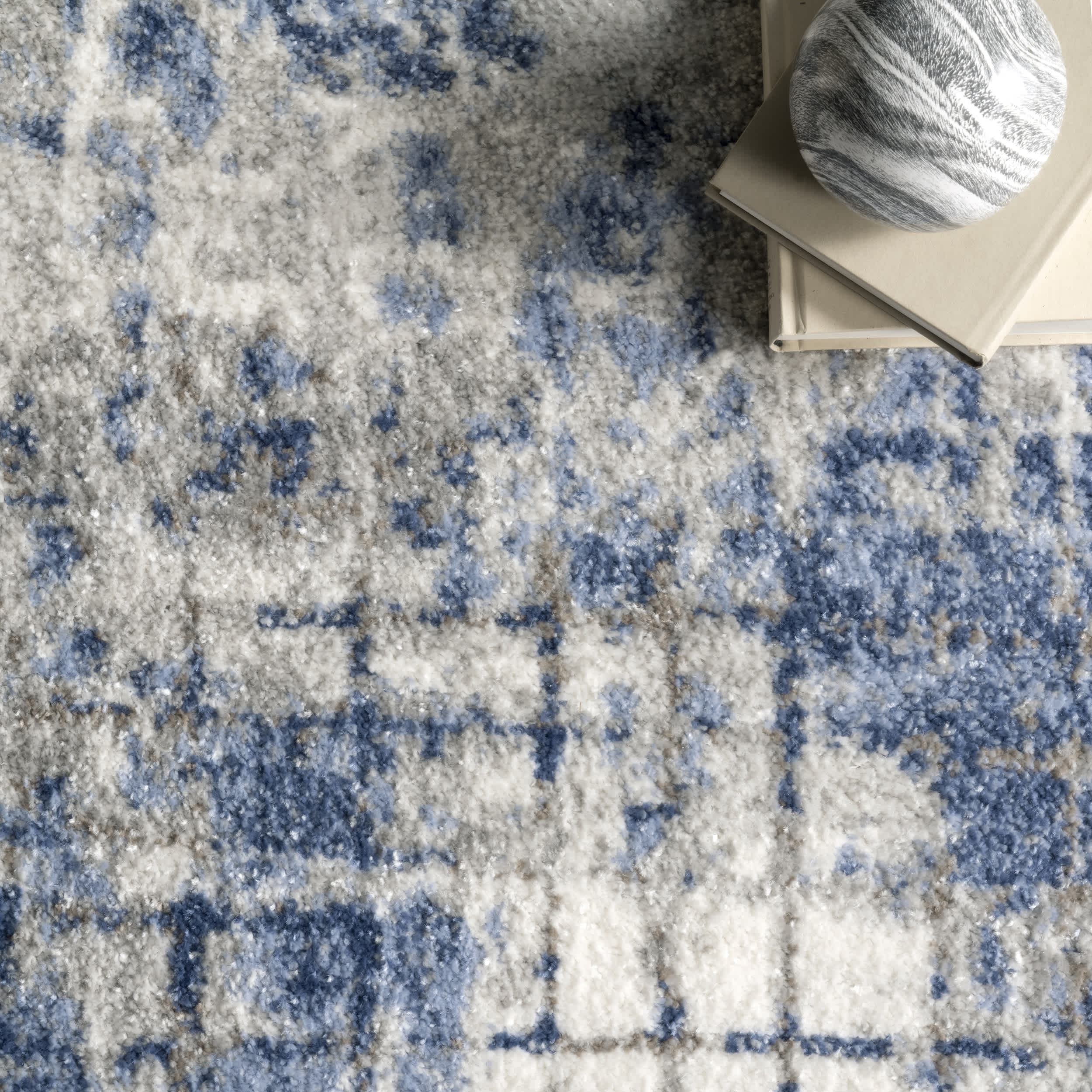 Georgie Abstract Grid Area Rug - Image 6