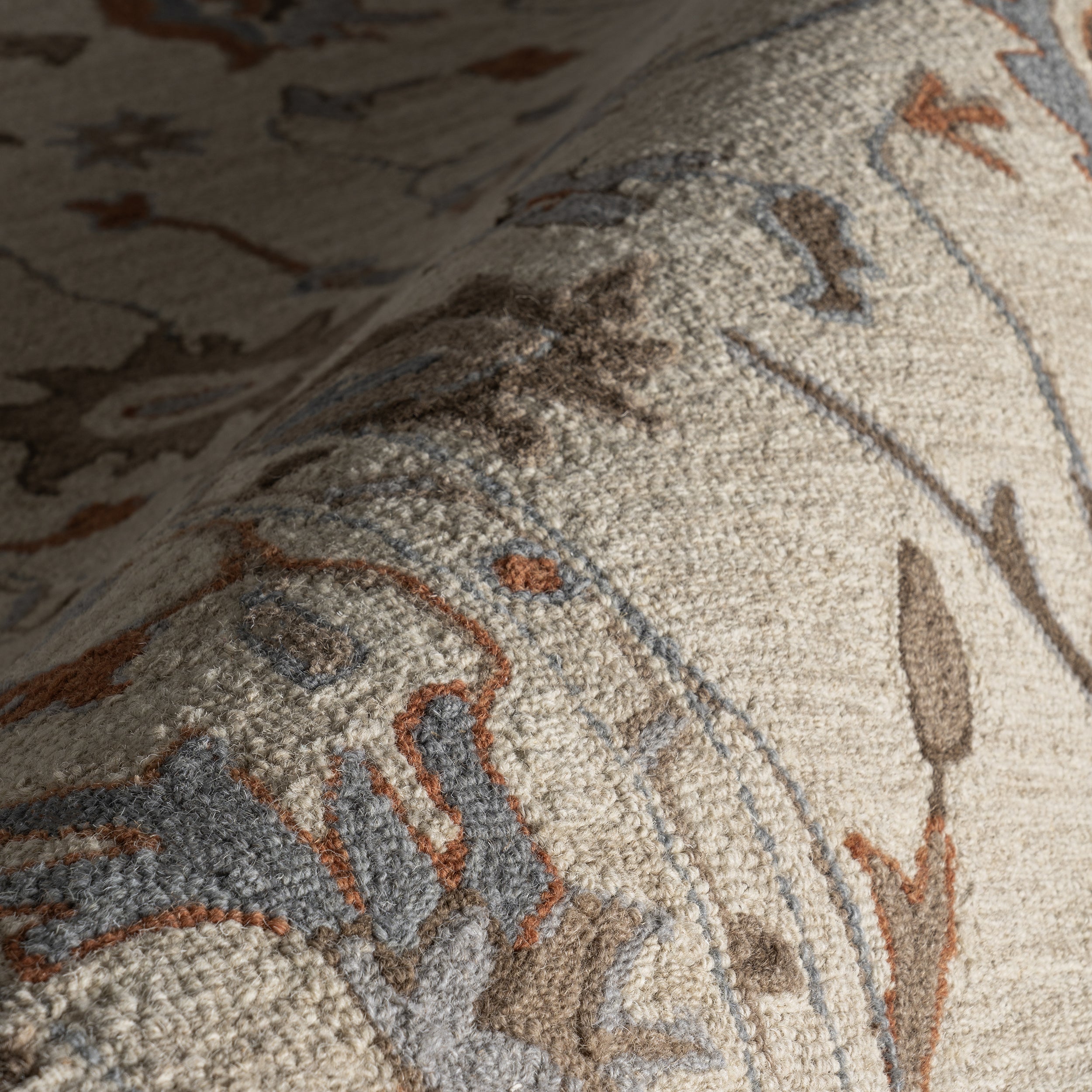Woodland Bordered Wool Area Rug - Image 5