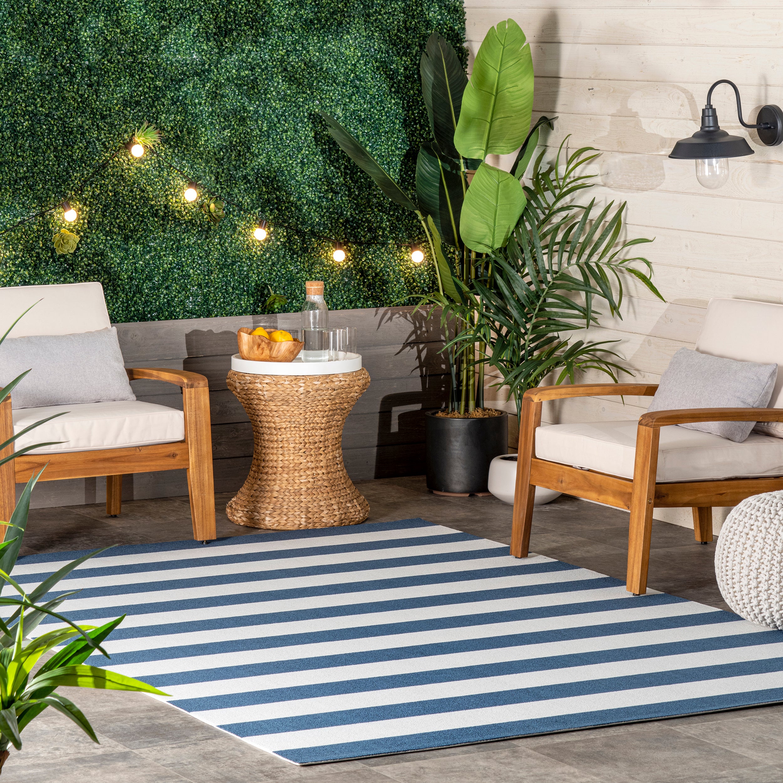 Christa Striped Indoor/Outdoor Area Rug - Image 2