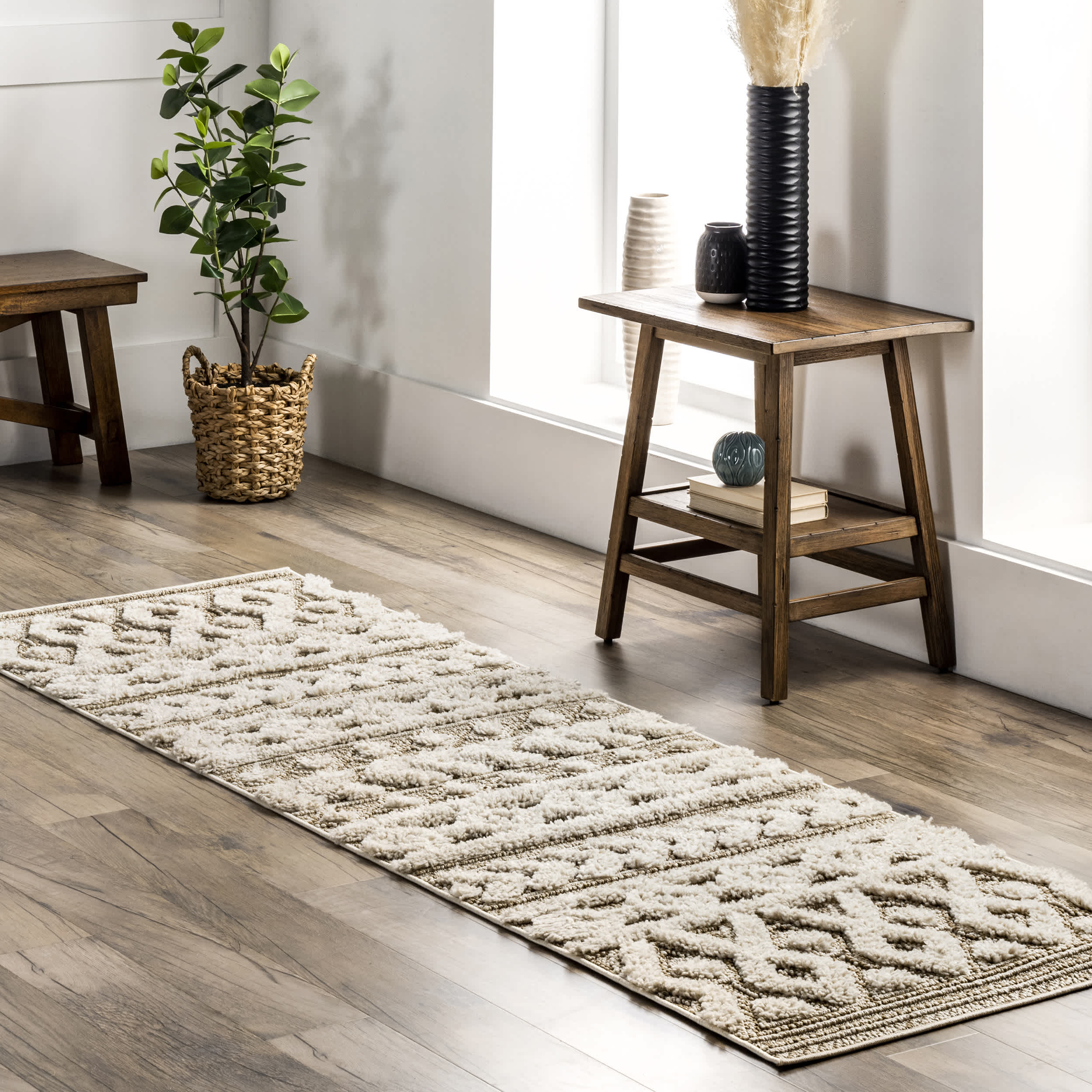 Rebecca High Low Textured Shaggy Area Rug - Image 19