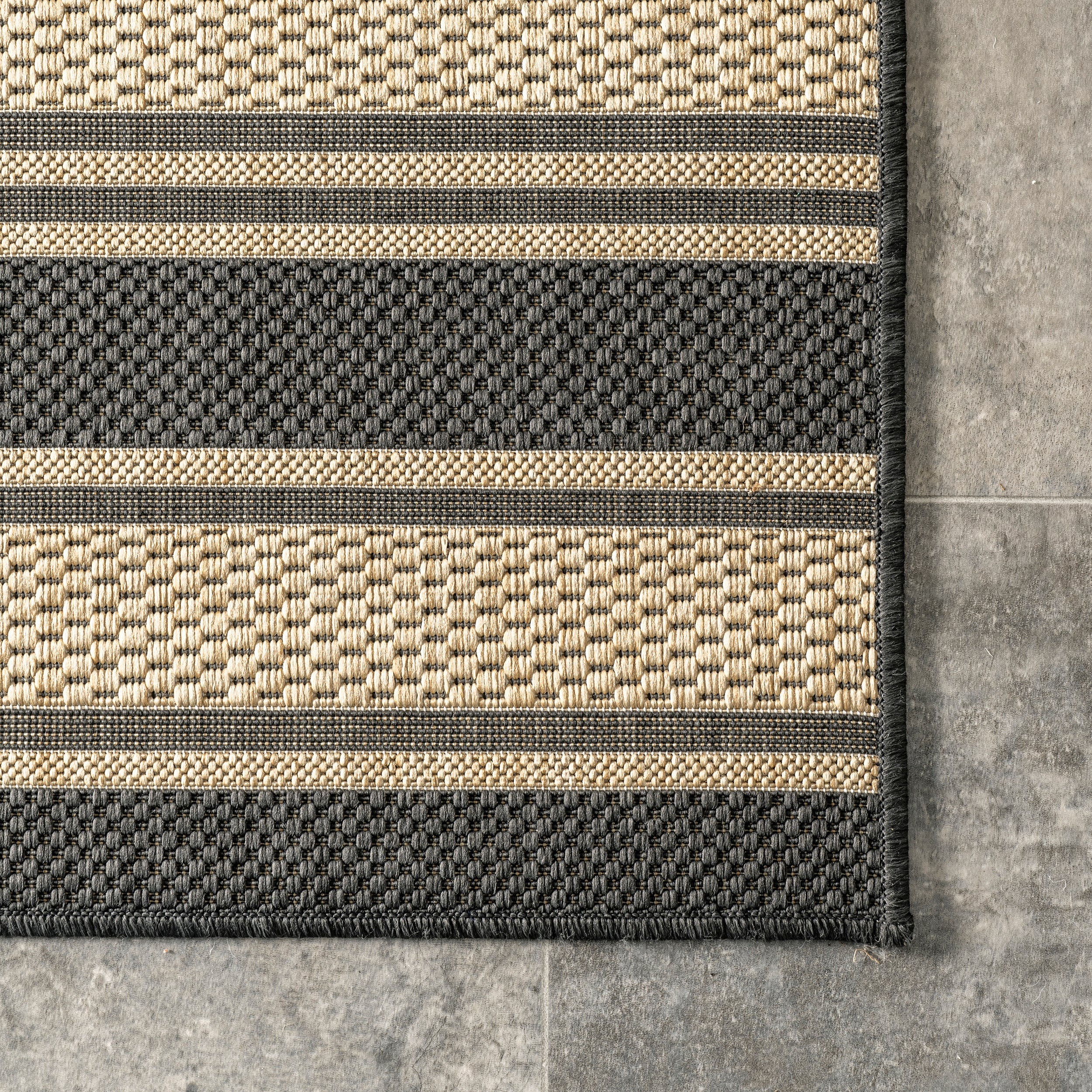 Romy Striped Indoor/Outdoor Area Rug - Image 4