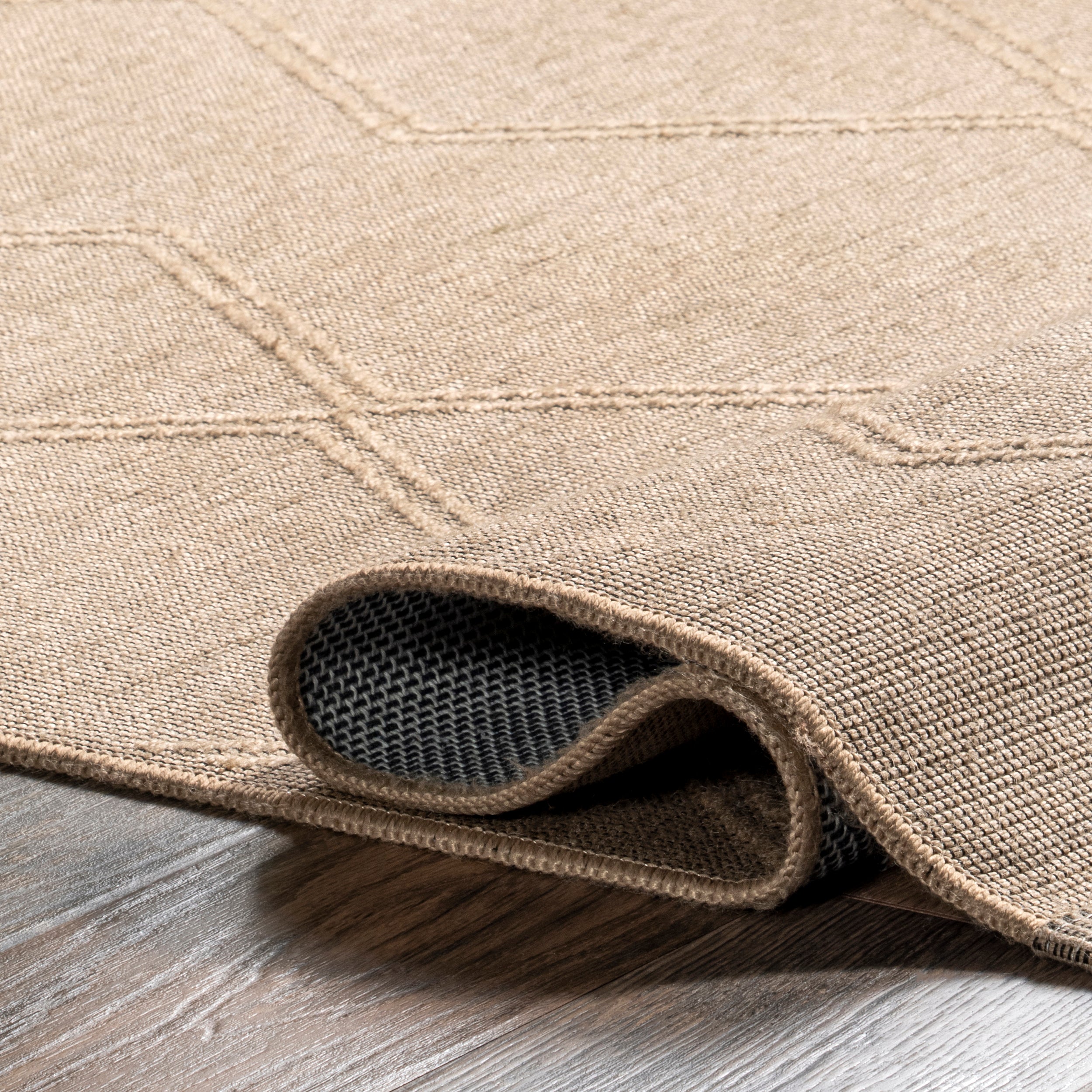 Diamond Trellis Jute Area Rug - Image 4