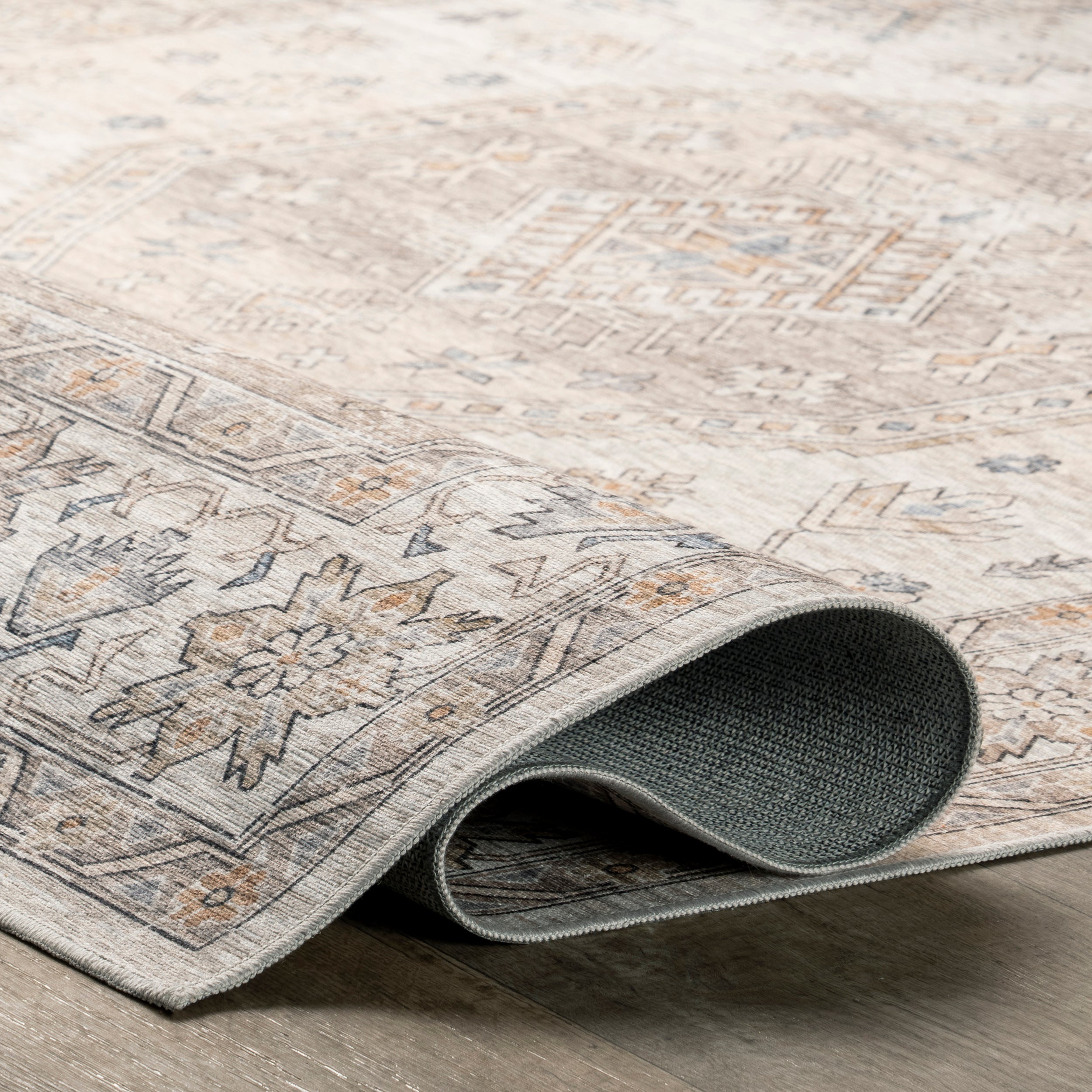 Darby Persian Stain Repellent Machine Washable Area Rug - Image 4